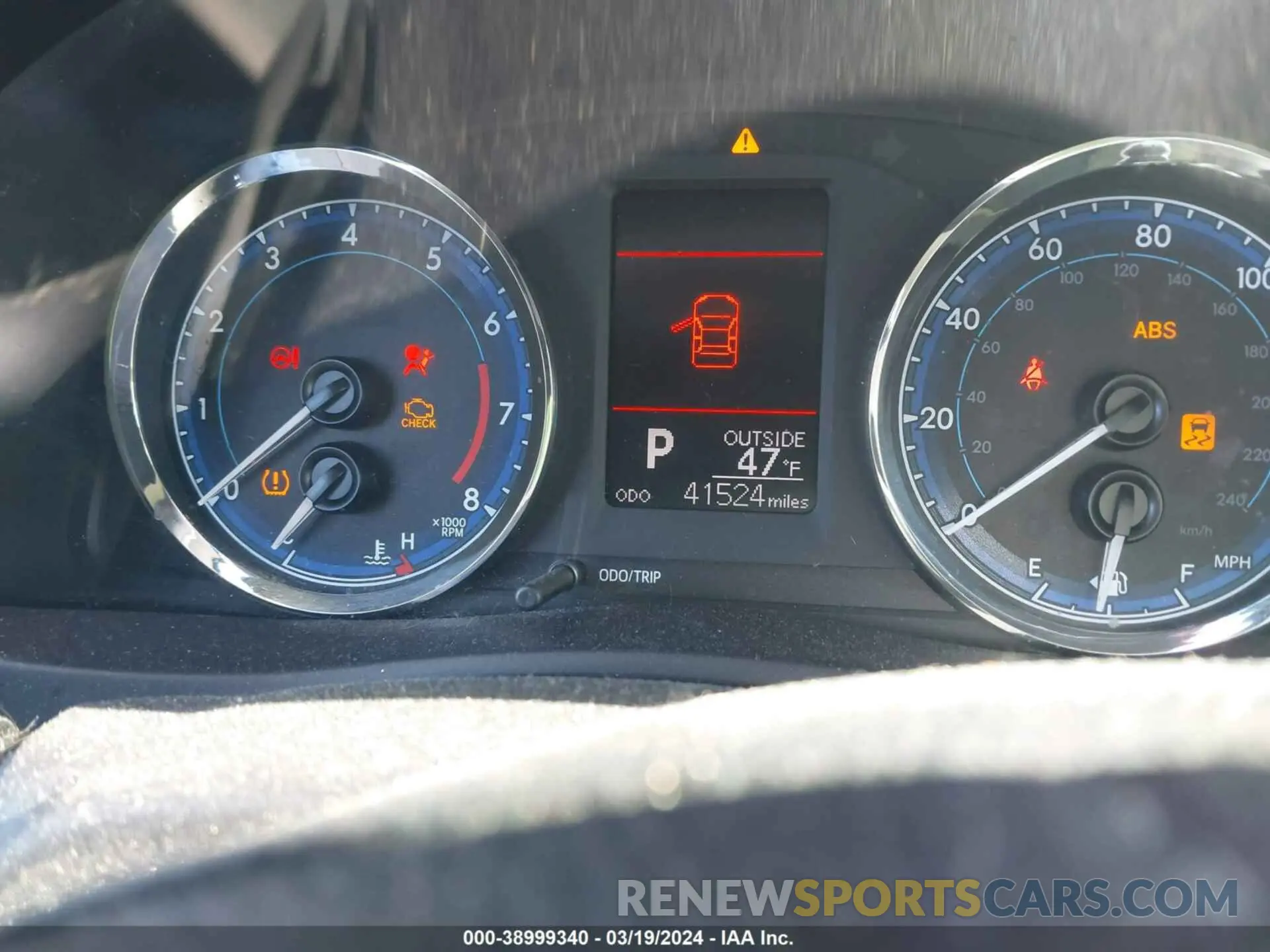 7 fotografías del automóvil dañado 5YFBURHE4KP902645 TOYOTA COROLLA 2019