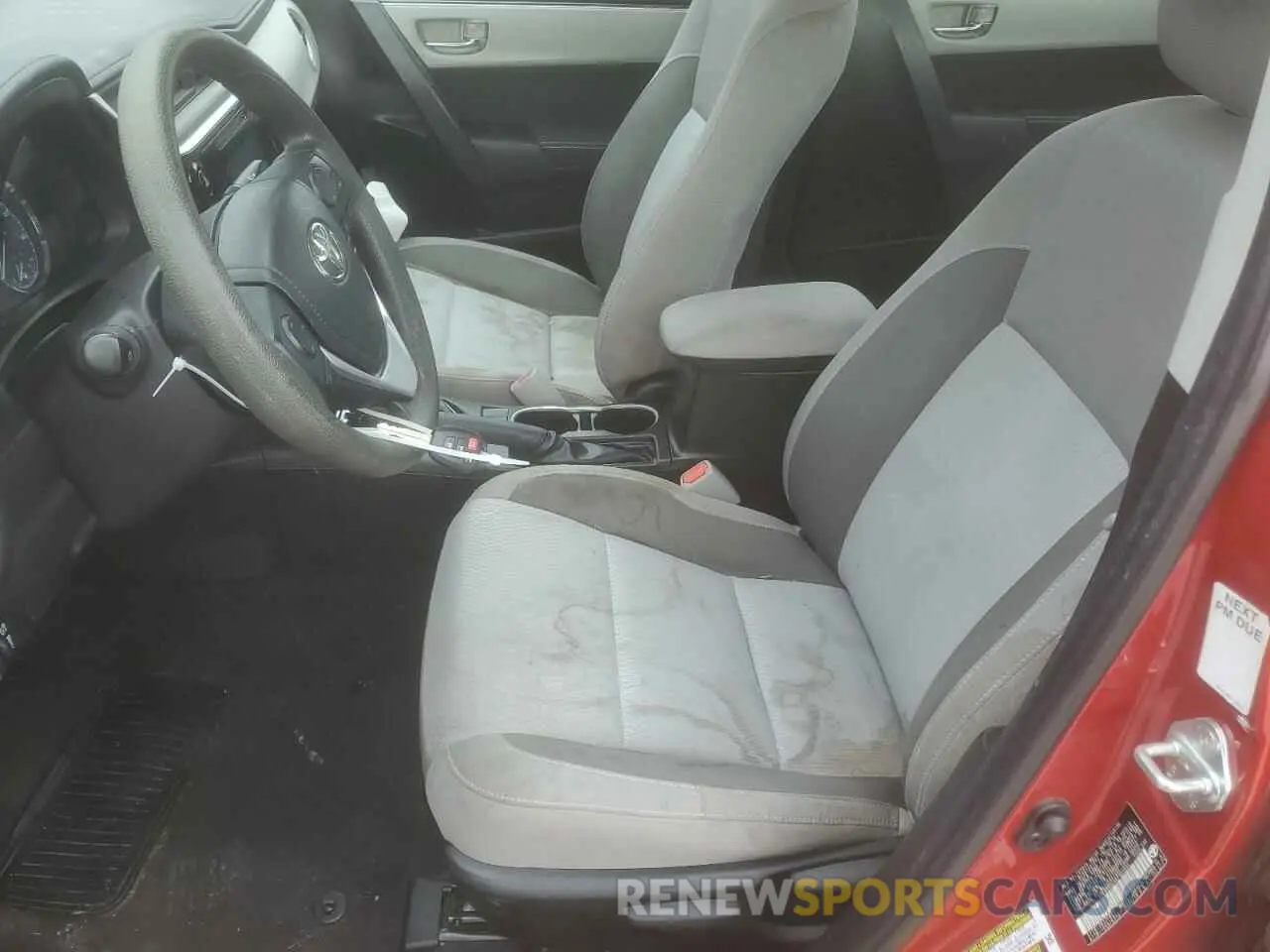 7 fotografías del automóvil dañado 5YFBURHE4KP903004 TOYOTA COROLLA 2019