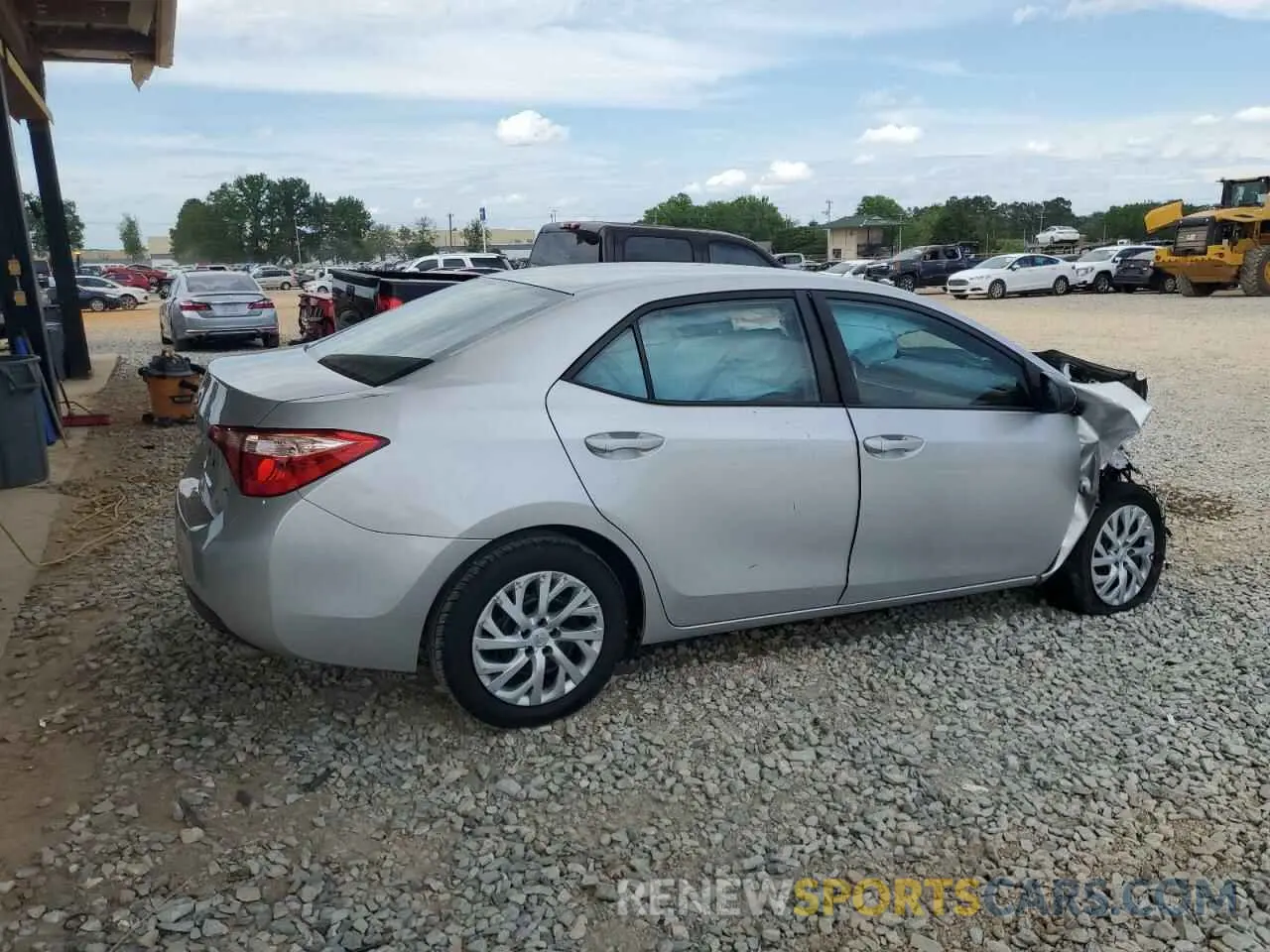 3 fotografías del automóvil dañado 5YFBURHE4KP903634 TOYOTA COROLLA 2019