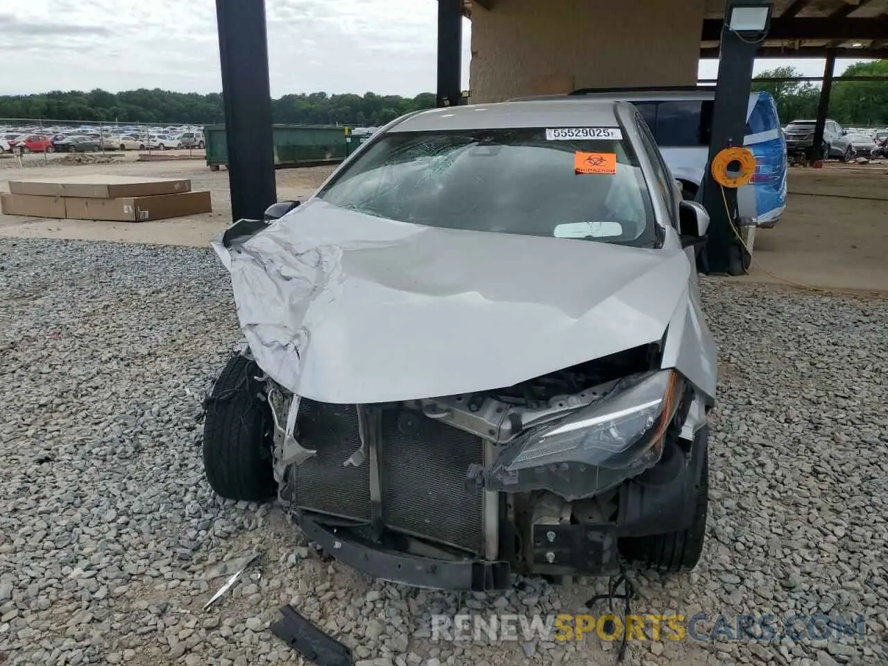 5 fotografías del automóvil dañado 5YFBURHE4KP903634 TOYOTA COROLLA 2019