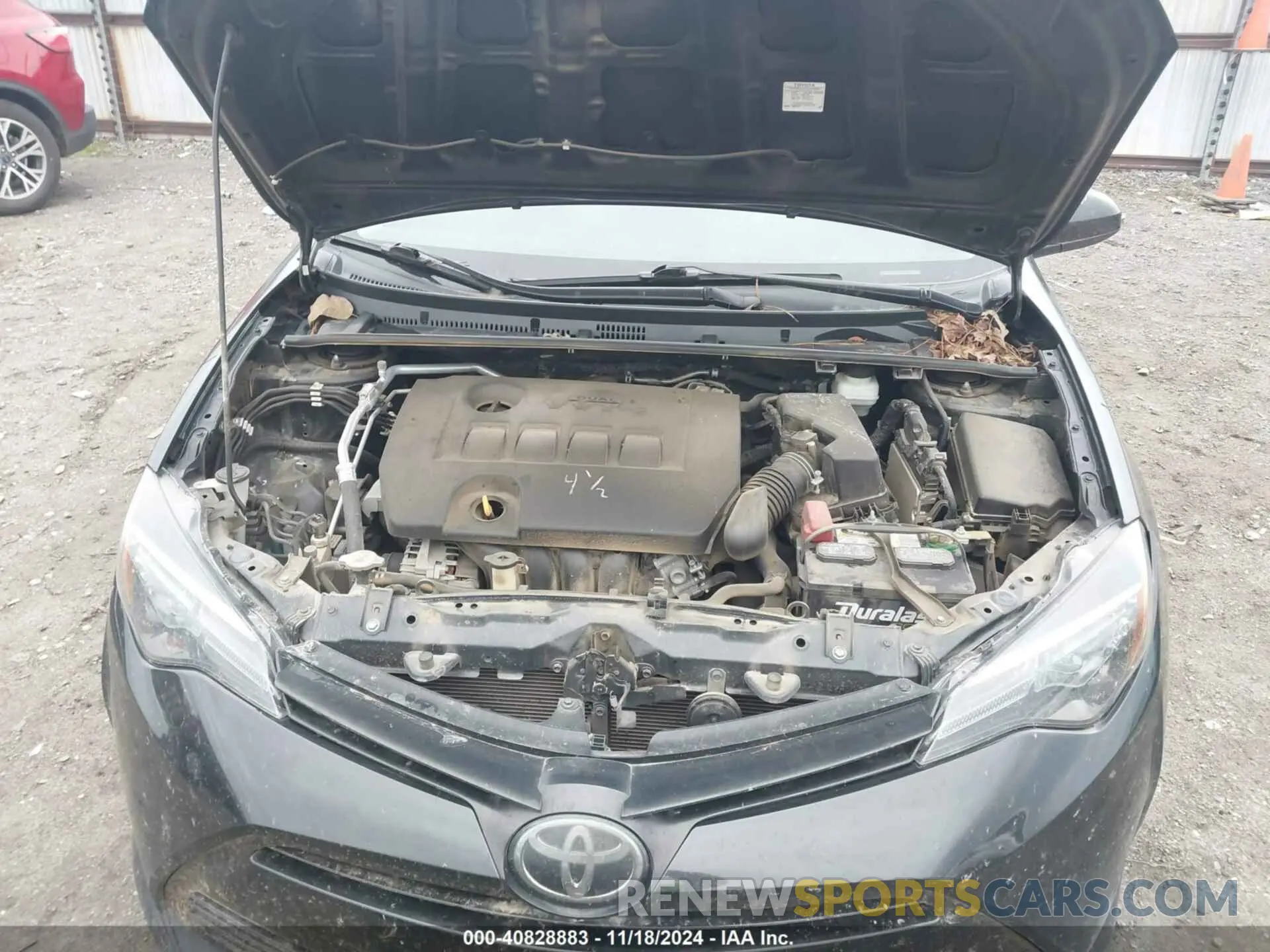 10 fotografías del automóvil dañado 5YFBURHE4KP905206 TOYOTA COROLLA 2019