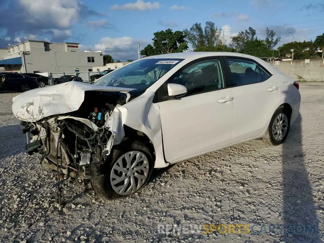 1 fotografías del automóvil dañado 5YFBURHE4KP907585 TOYOTA COROLLA 2019