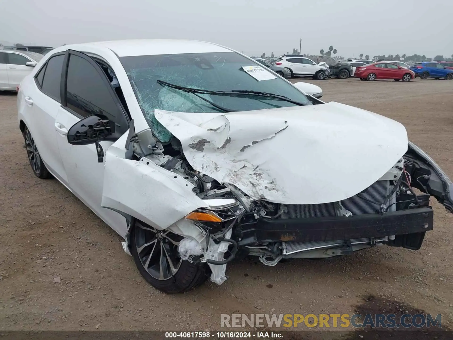 6 fotografías del automóvil dañado 5YFBURHE4KP914777 TOYOTA COROLLA 2019
