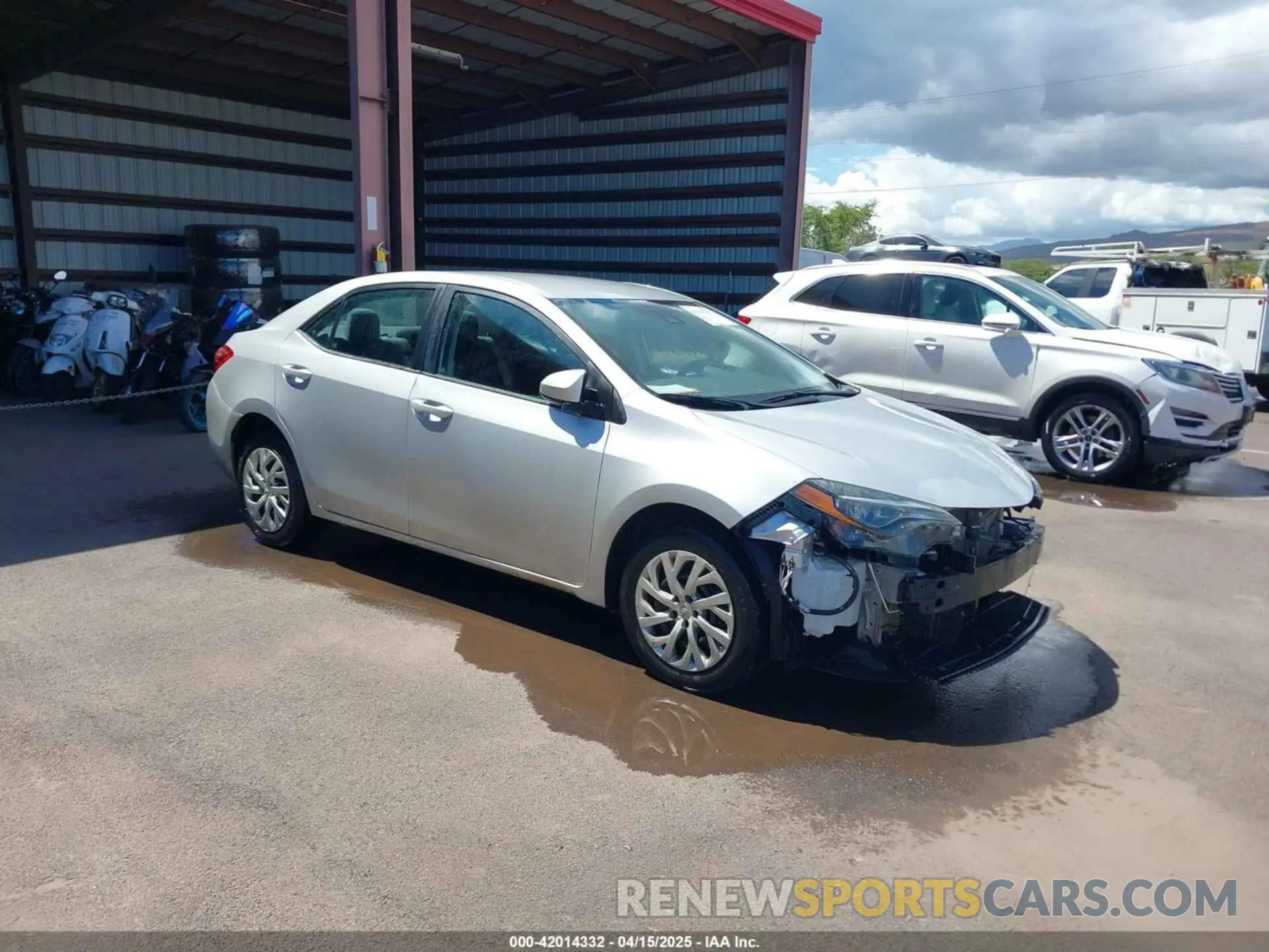 1 fotografías del automóvil dañado 5YFBURHE4KP916318 TOYOTA COROLLA 2019