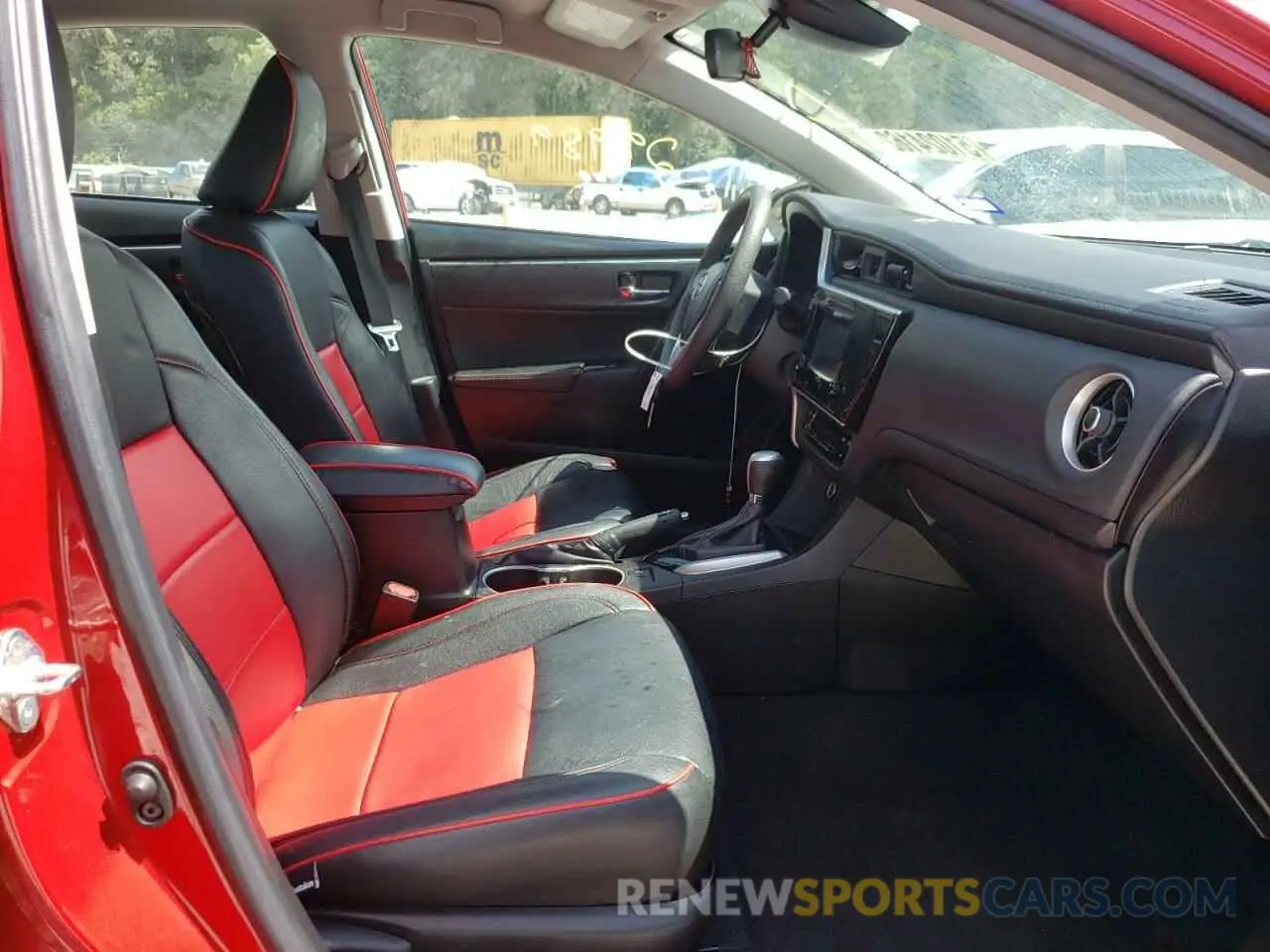 5 fotografías del automóvil dañado 5YFBURHE4KP916335 TOYOTA COROLLA 2019