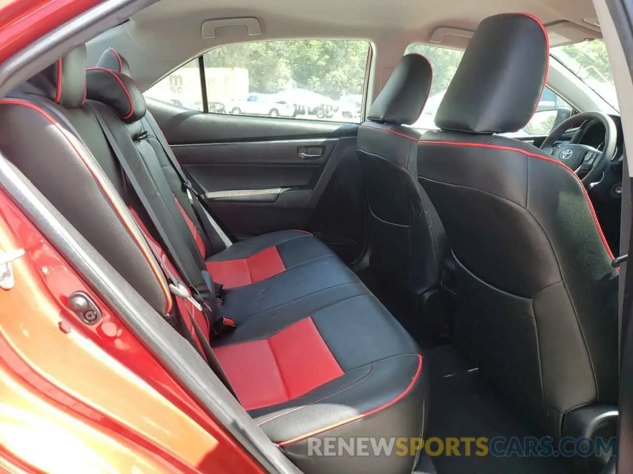 6 fotografías del automóvil dañado 5YFBURHE4KP916335 TOYOTA COROLLA 2019