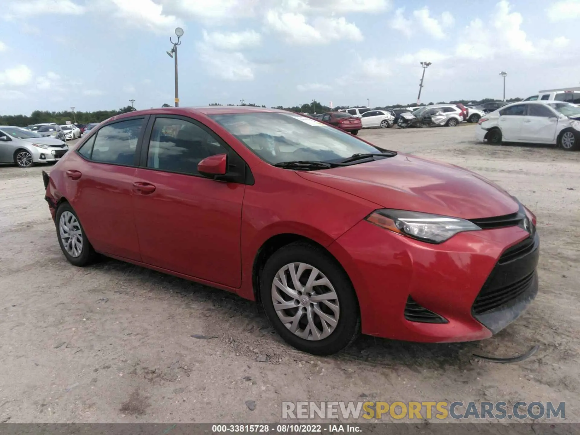 1 fotografías del automóvil dañado 5YFBURHE4KP921521 TOYOTA COROLLA 2019