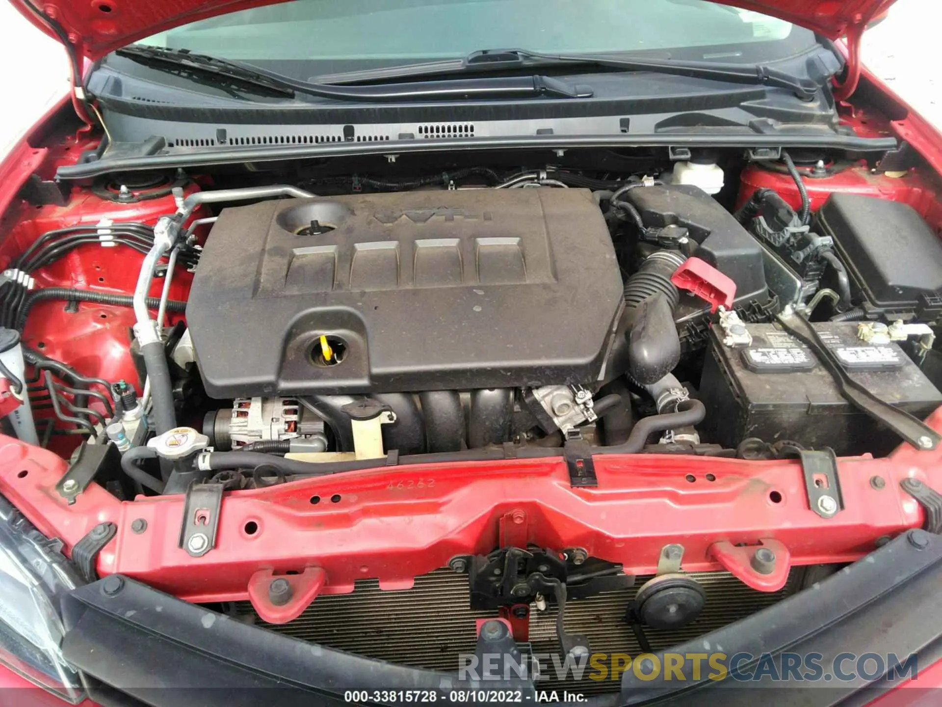 10 fotografías del automóvil dañado 5YFBURHE4KP921521 TOYOTA COROLLA 2019