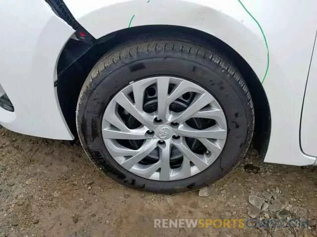 9 fotografías del automóvil dañado 5YFBURHE4KP922118 TOYOTA COROLLA 2019