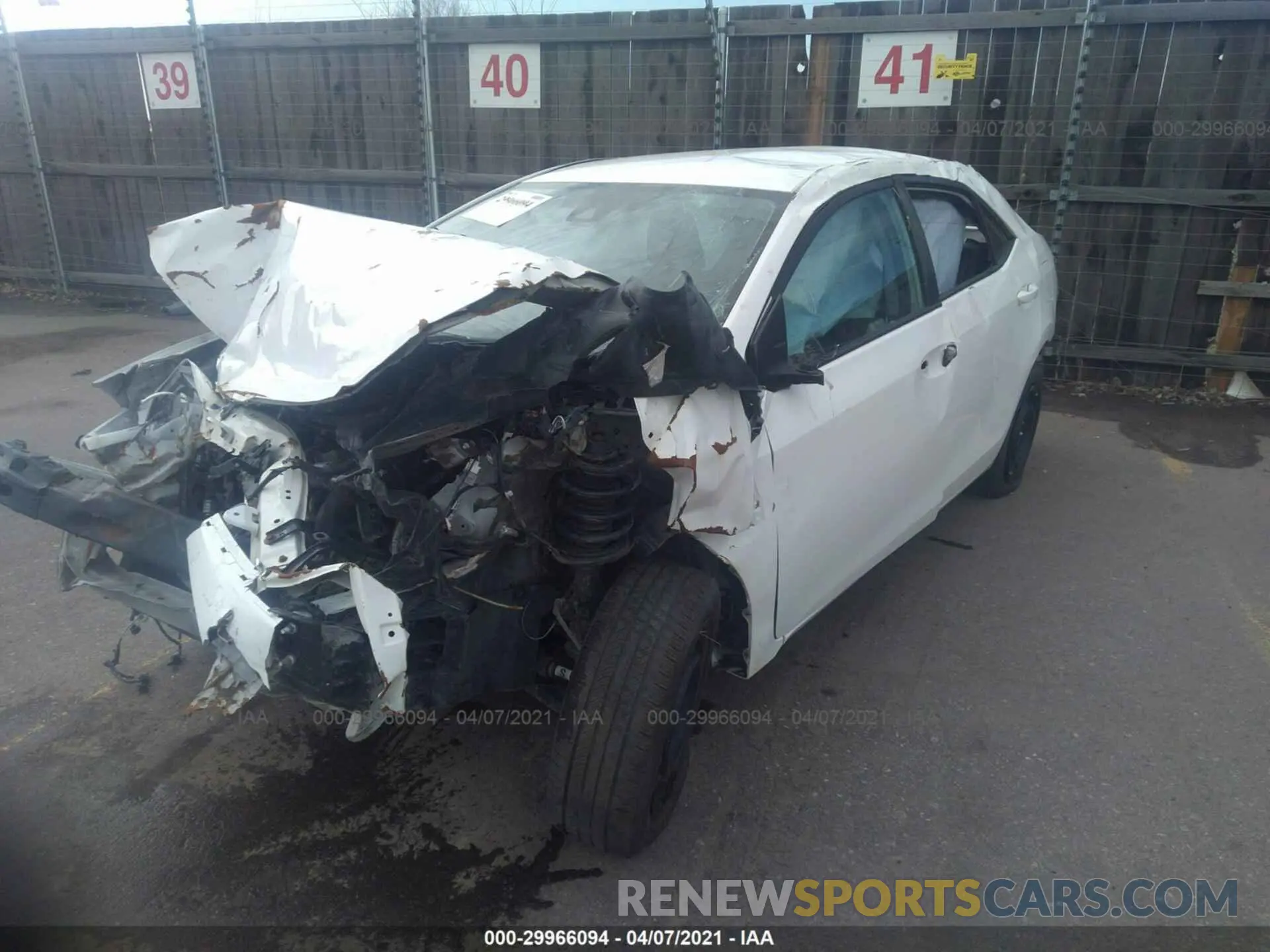 6 fotografías del automóvil dañado 5YFBURHE4KP932972 TOYOTA COROLLA 2019