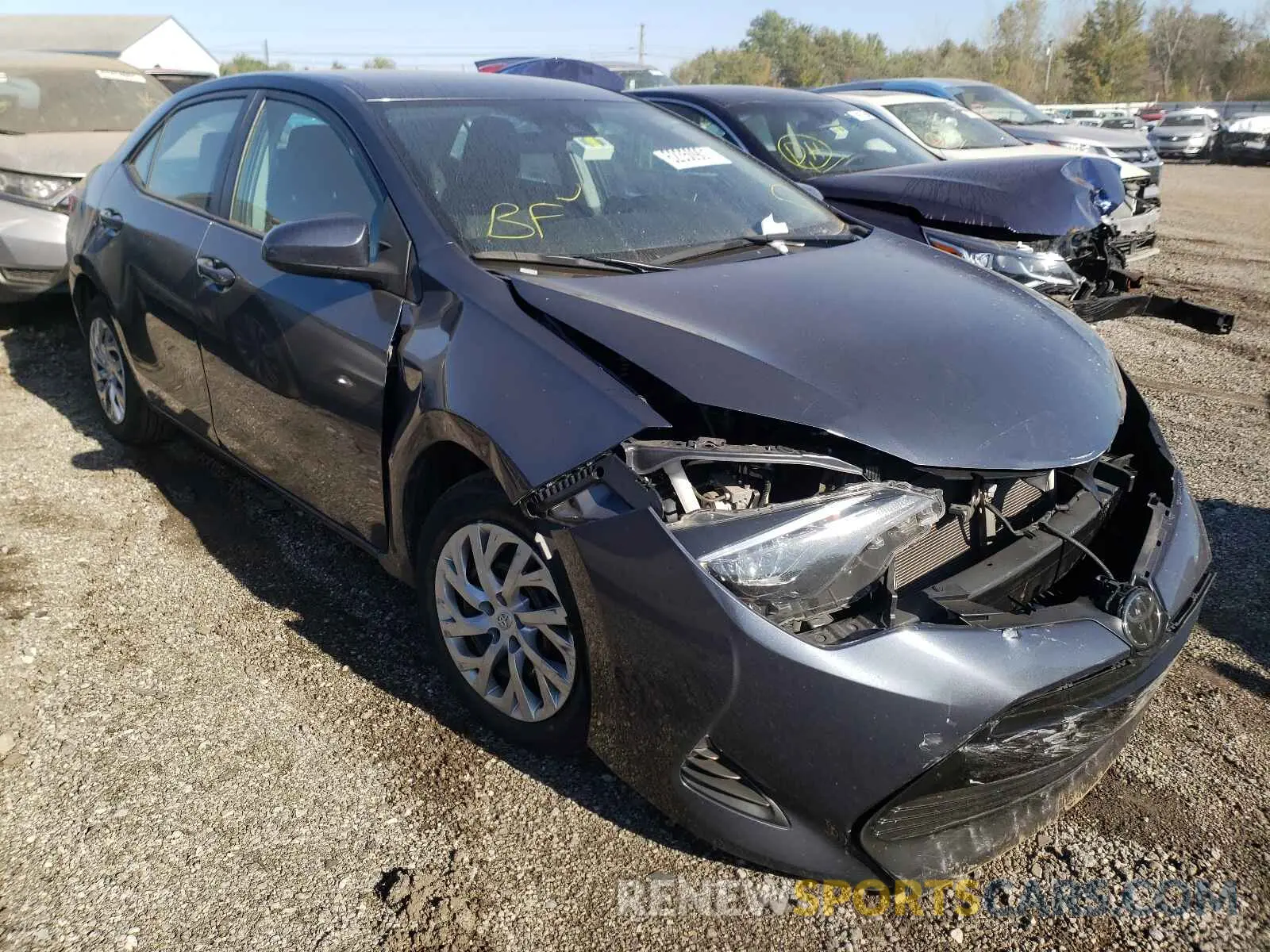 1 fotografías del automóvil dañado 5YFBURHE4KP941395 TOYOTA COROLLA 2019