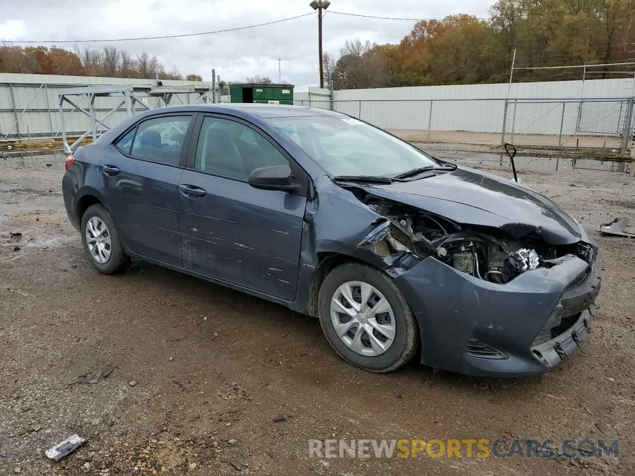 4 fotografías del automóvil dañado 5YFBURHE4KP947388 TOYOTA COROLLA 2019