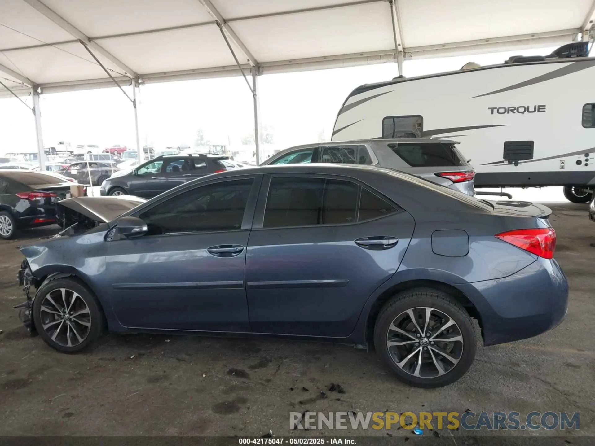 15 fotografías del automóvil dañado 5YFBURHE5KP862334 TOYOTA COROLLA 2019