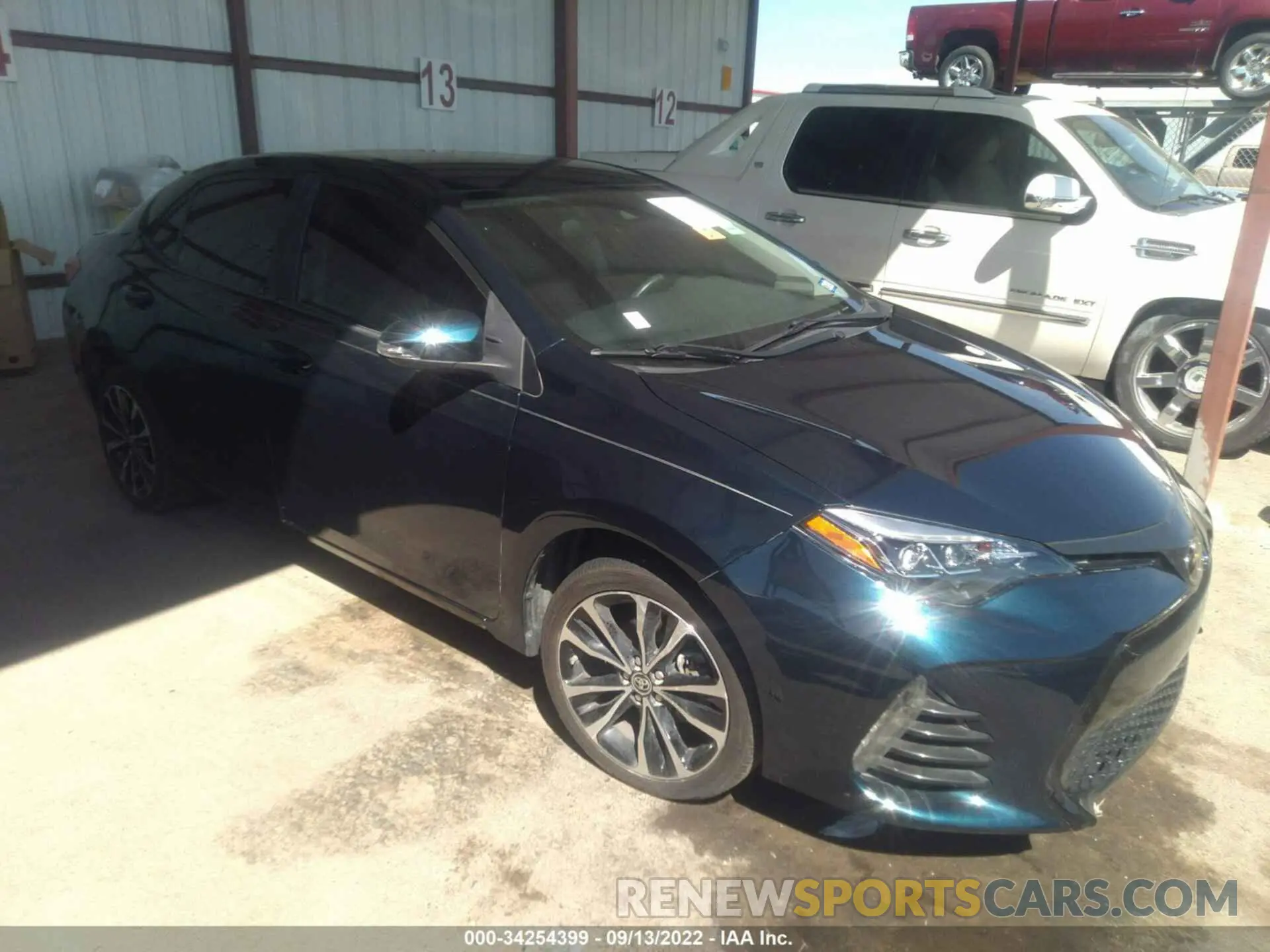 1 fotografías del automóvil dañado 5YFBURHE5KP867520 TOYOTA COROLLA 2019