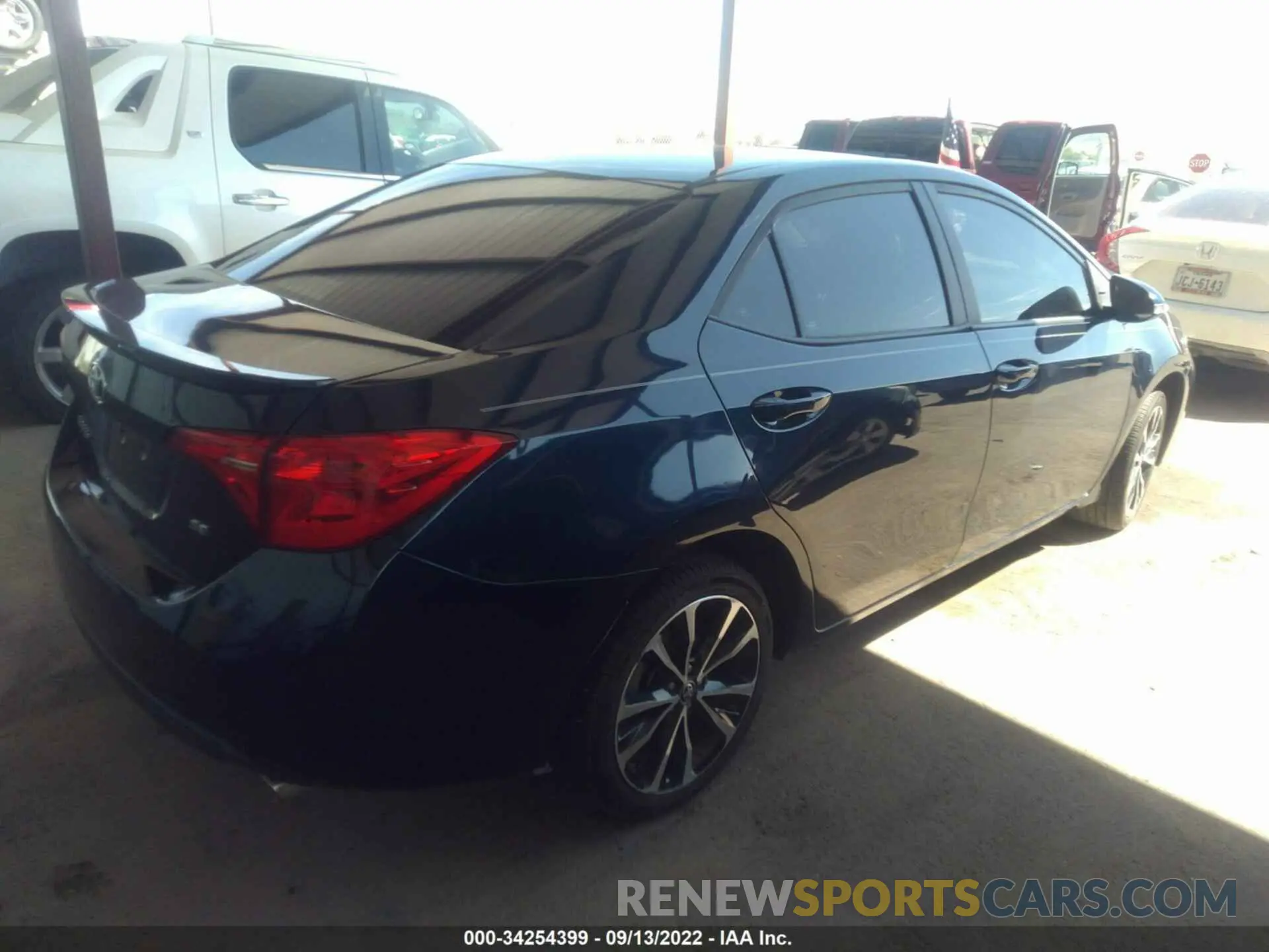 4 fotografías del automóvil dañado 5YFBURHE5KP867520 TOYOTA COROLLA 2019