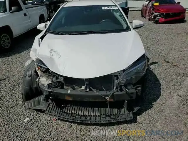 10 fotografías del automóvil dañado 5YFBURHE5KP868411 TOYOTA COROLLA 2019