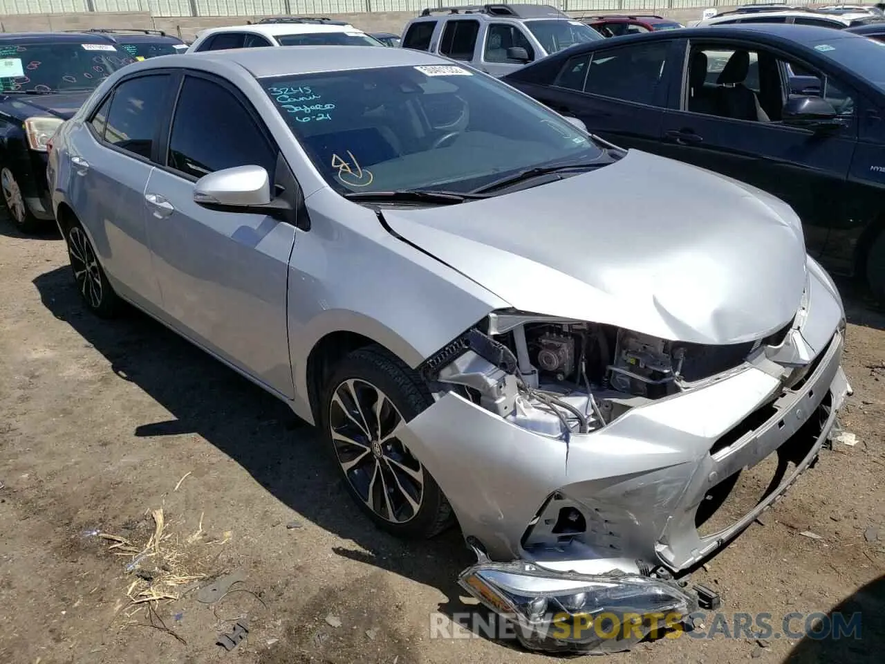1 fotografías del automóvil dañado 5YFBURHE5KP872961 TOYOTA COROLLA 2019