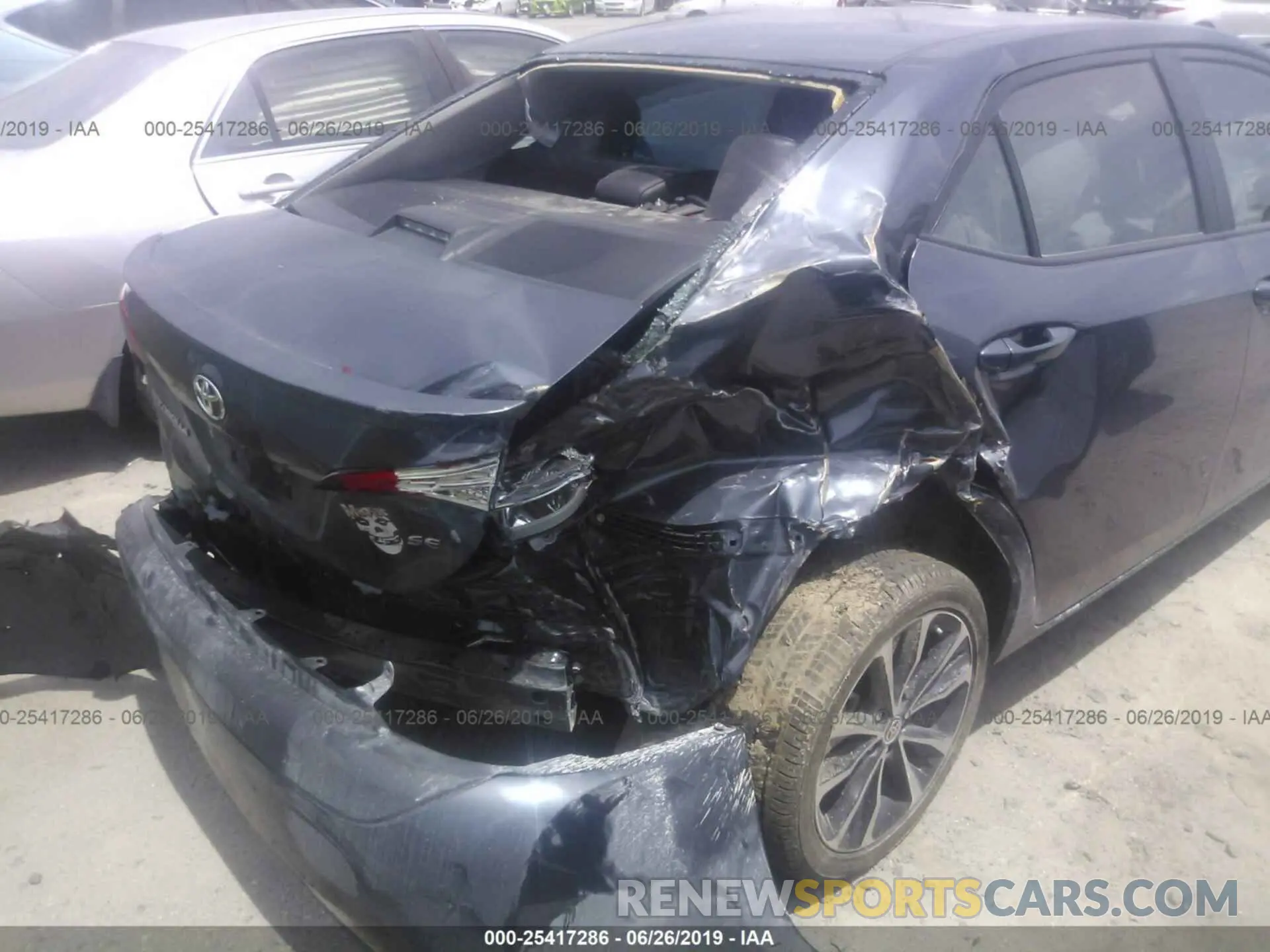 6 fotografías del automóvil dañado 5YFBURHE5KP875469 TOYOTA COROLLA 2019