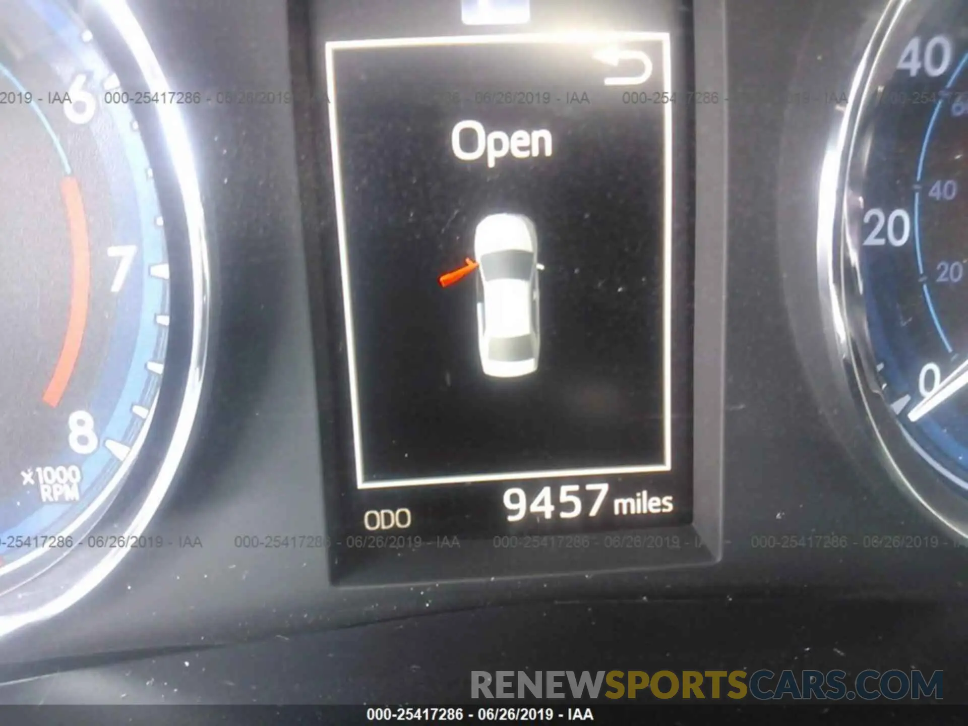 7 fotografías del automóvil dañado 5YFBURHE5KP875469 TOYOTA COROLLA 2019
