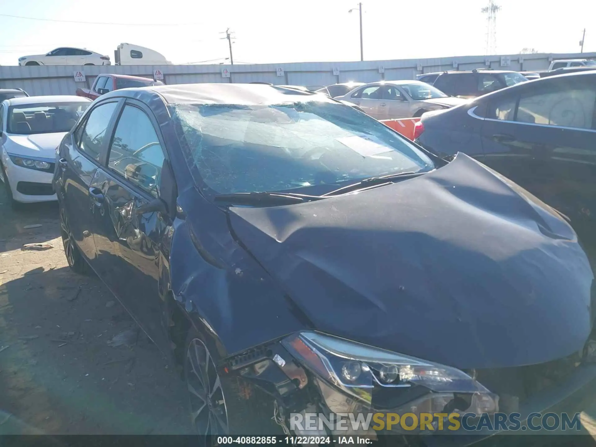 1 fotografías del automóvil dañado 5YFBURHE5KP881840 TOYOTA COROLLA 2019