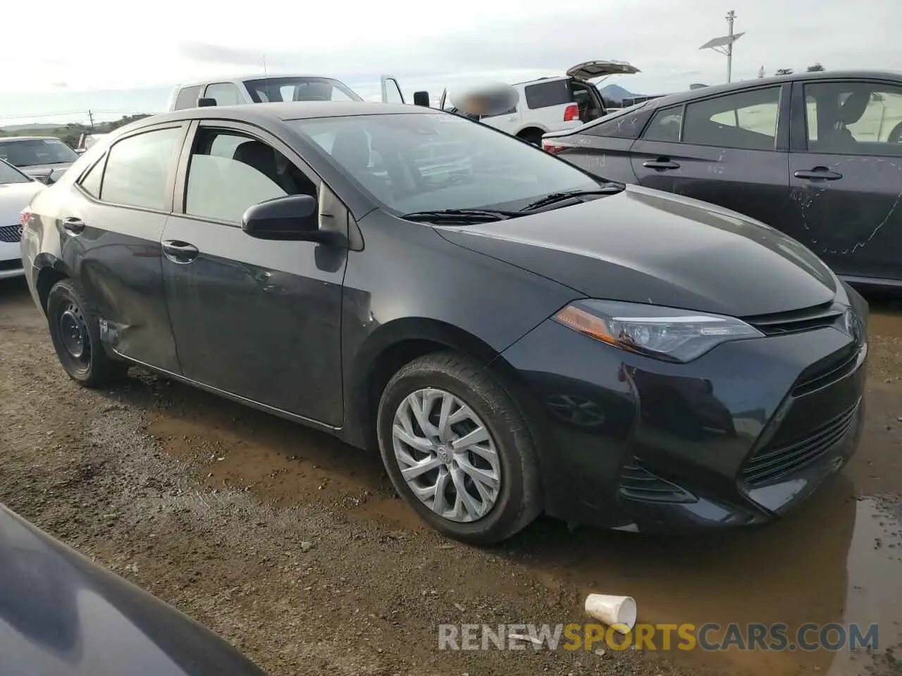 4 fotografías del automóvil dañado 5YFBURHE5KP884141 TOYOTA COROLLA 2019