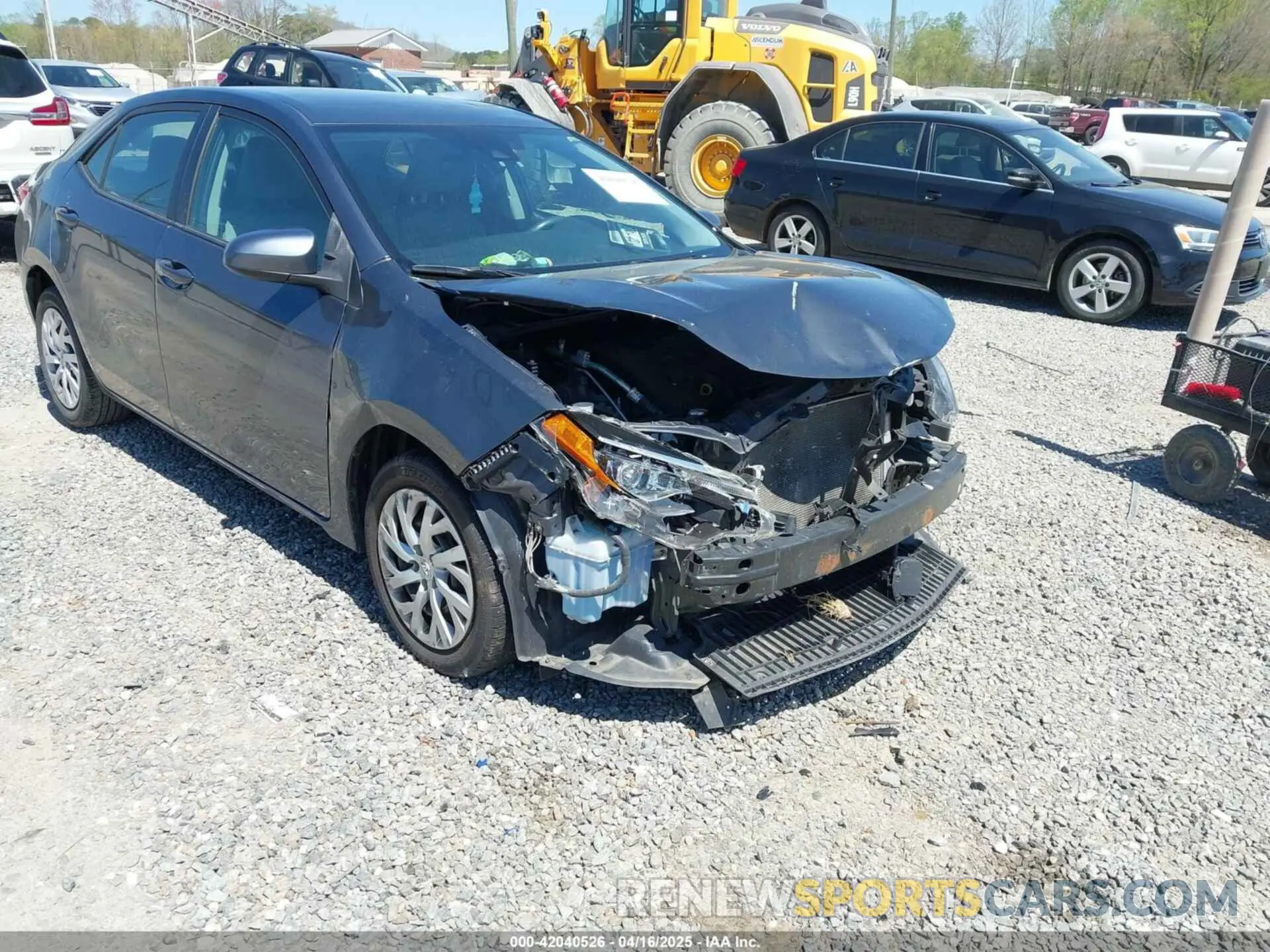 1 fotografías del automóvil dañado 5YFBURHE5KP897309 TOYOTA COROLLA 2019