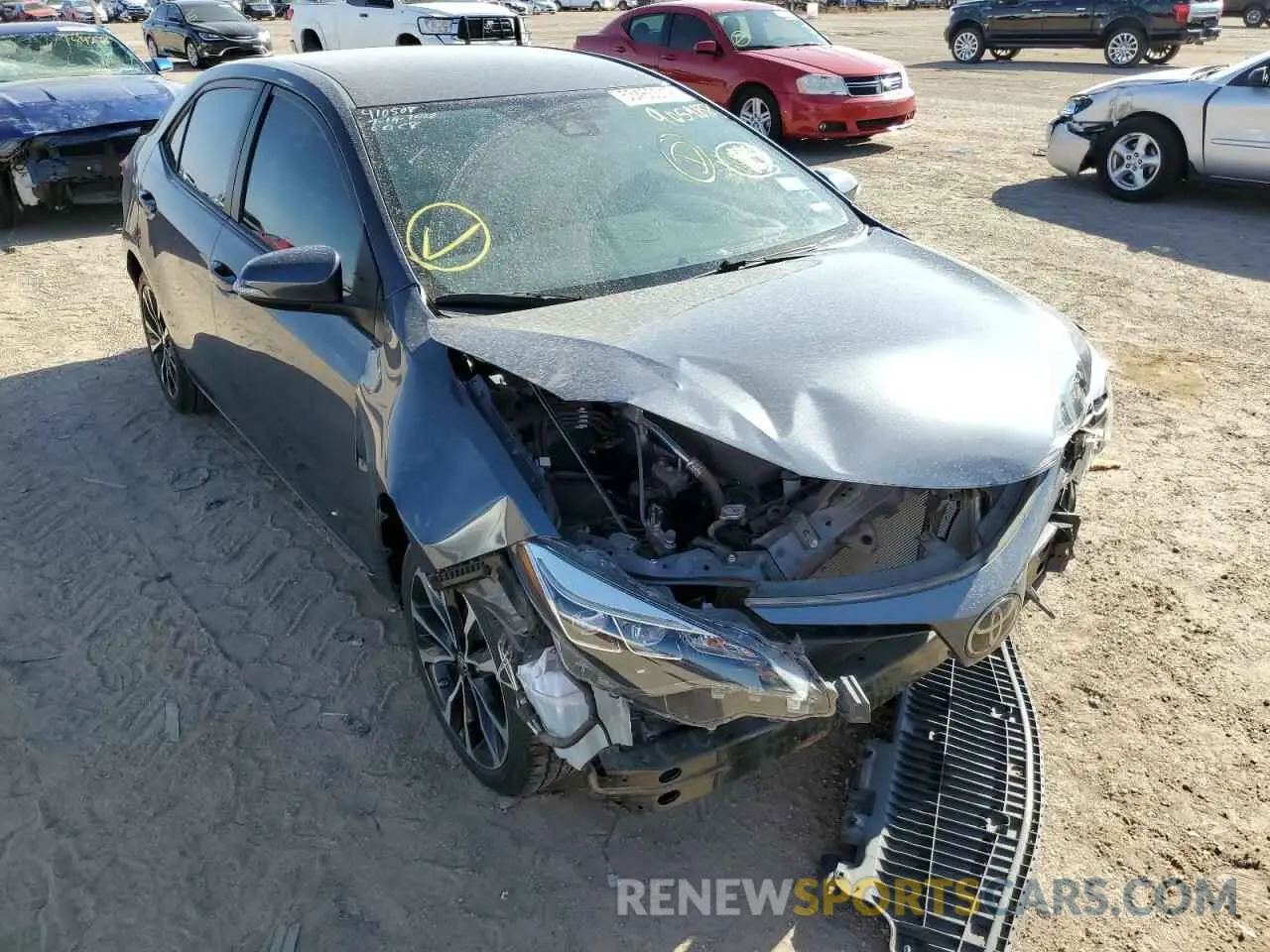 1 fotografías del automóvil dañado 5YFBURHE5KP905988 TOYOTA COROLLA 2019