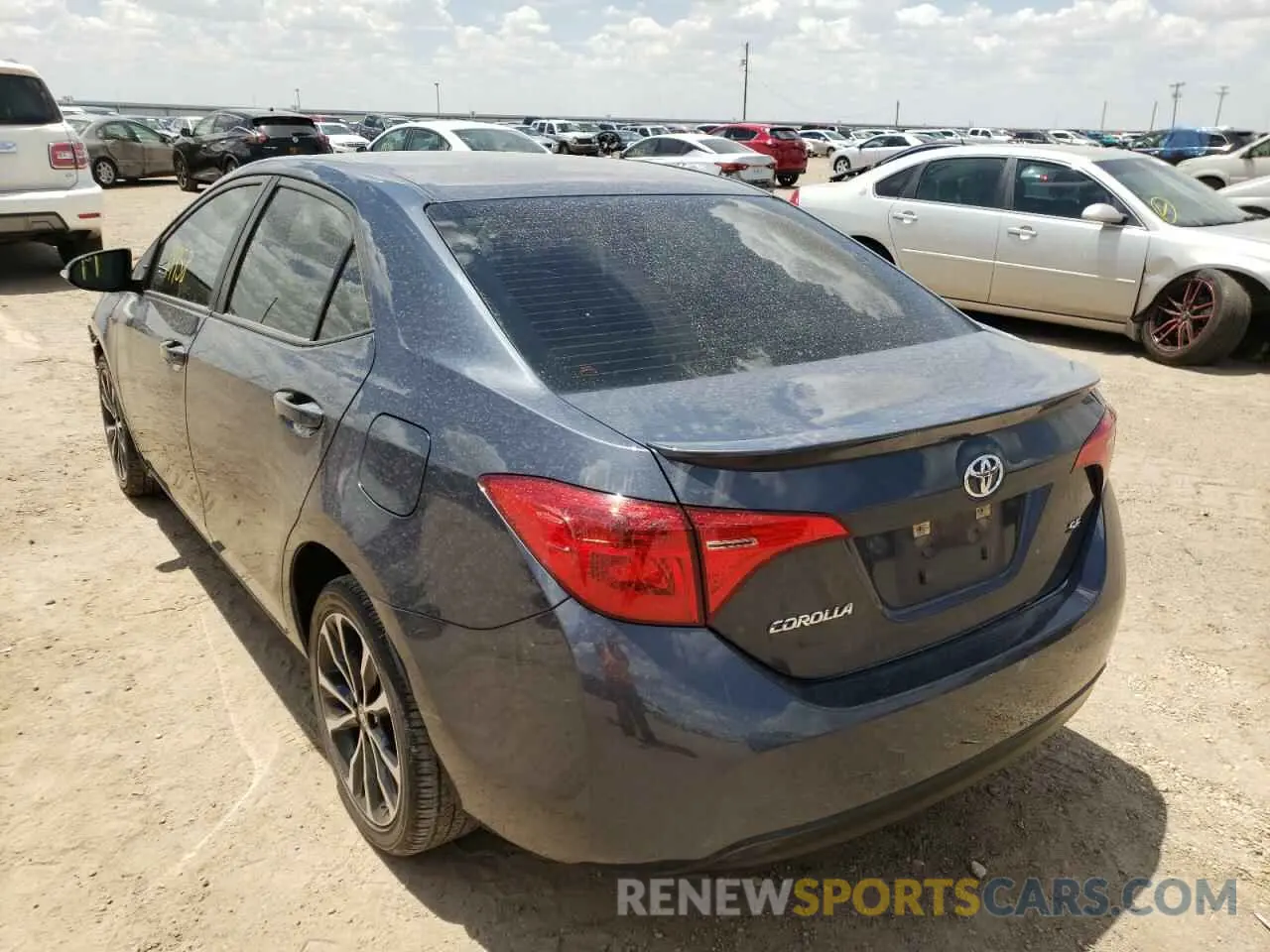 3 fotografías del automóvil dañado 5YFBURHE5KP905988 TOYOTA COROLLA 2019