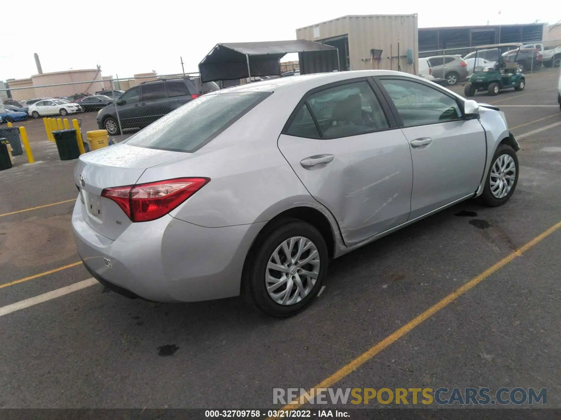 4 fotografías del automóvil dañado 5YFBURHE5KP909118 TOYOTA COROLLA 2019