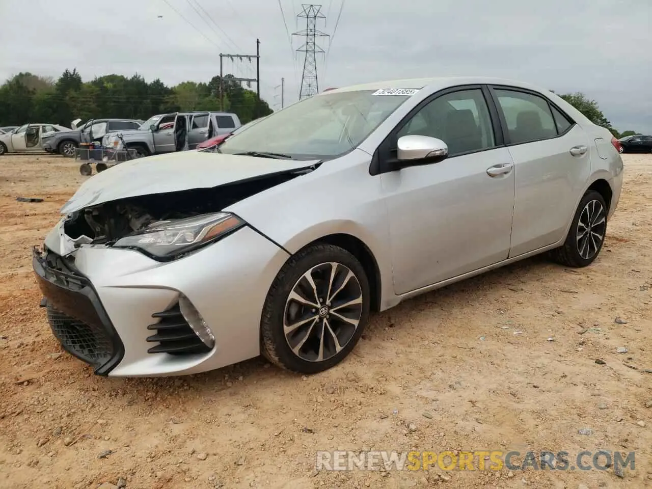 1 fotografías del automóvil dañado 5YFBURHE5KP910088 TOYOTA COROLLA 2019