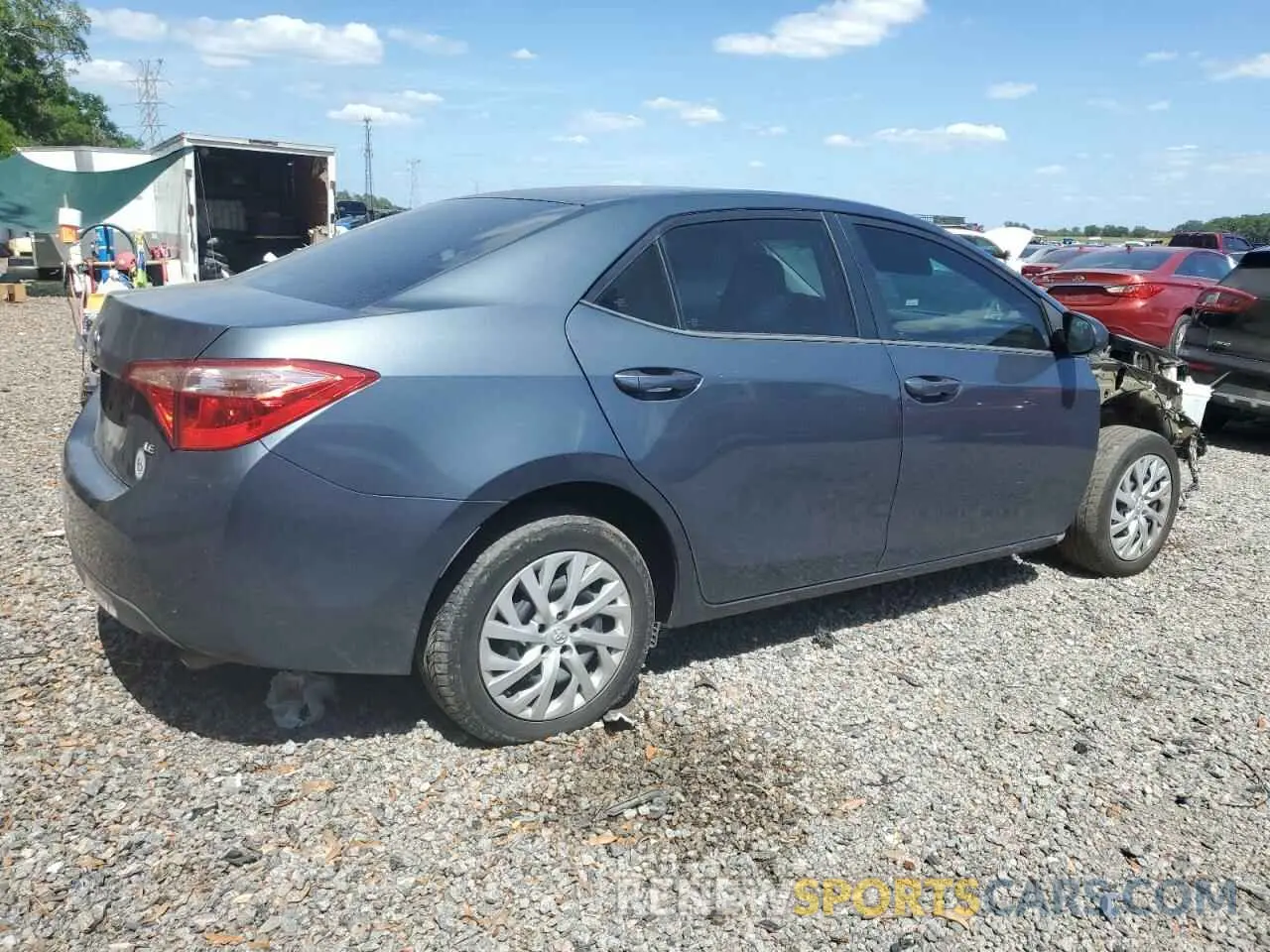 3 fotografías del automóvil dañado 5YFBURHE5KP912486 TOYOTA COROLLA 2019