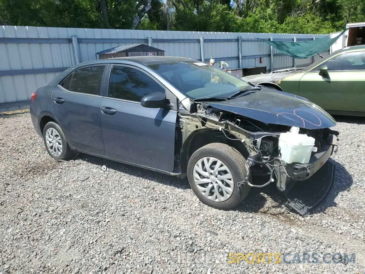 4 fotografías del automóvil dañado 5YFBURHE5KP912486 TOYOTA COROLLA 2019