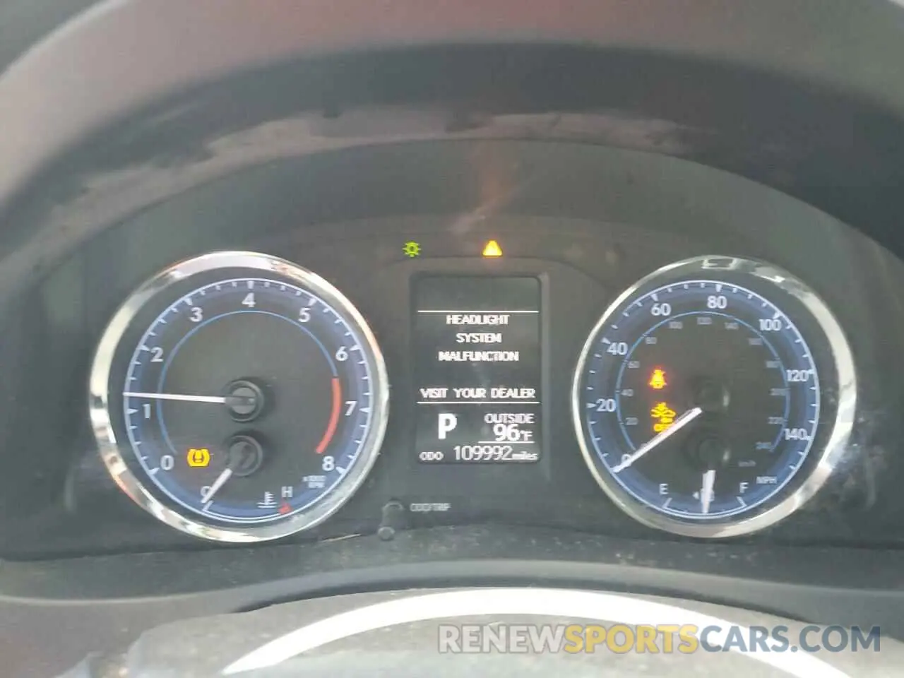 9 fotografías del automóvil dañado 5YFBURHE5KP912486 TOYOTA COROLLA 2019