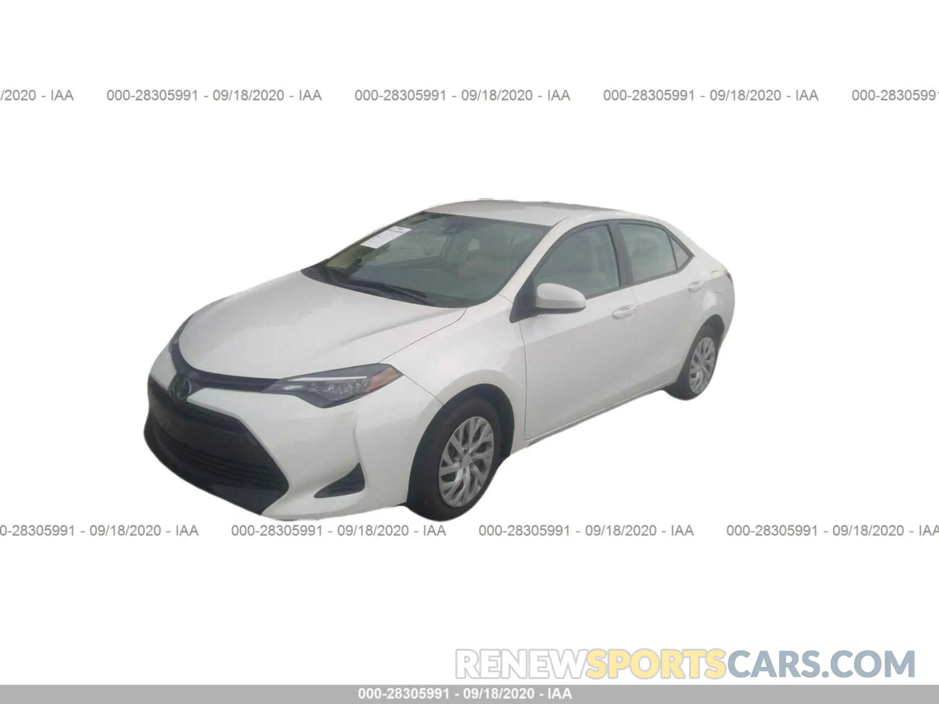 2 fotografías del automóvil dañado 5YFBURHE5KP917929 TOYOTA COROLLA 2019