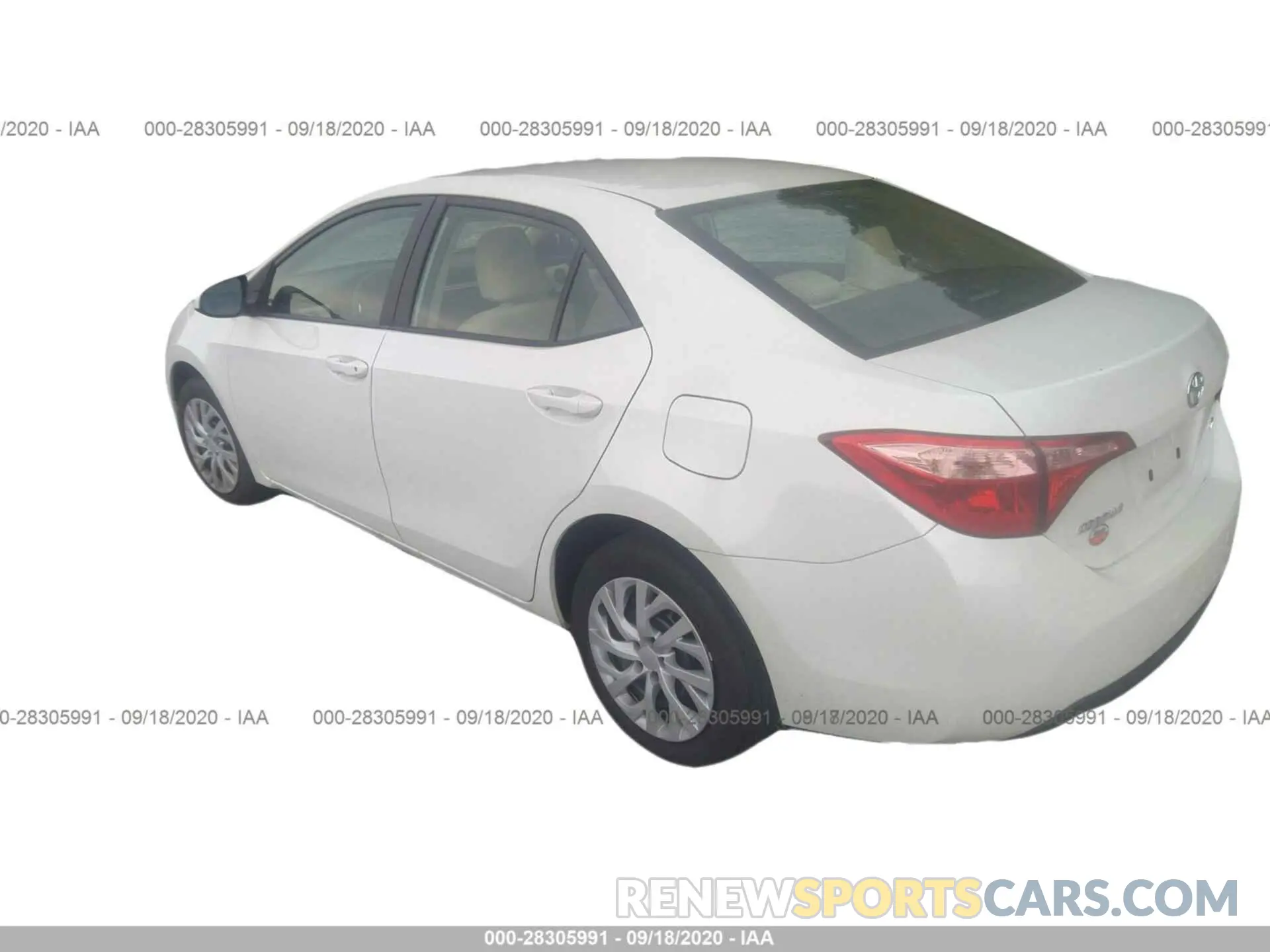 3 fotografías del automóvil dañado 5YFBURHE5KP917929 TOYOTA COROLLA 2019