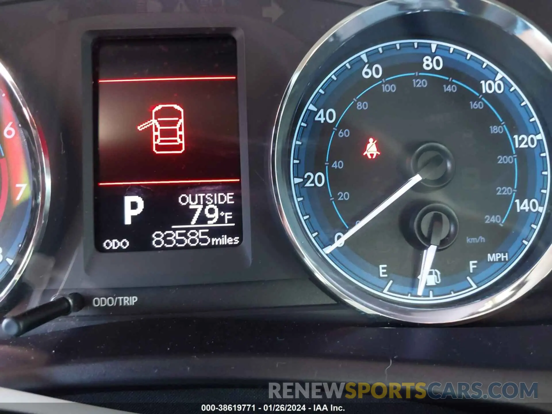 7 fotografías del automóvil dañado 5YFBURHE5KP921432 TOYOTA COROLLA 2019