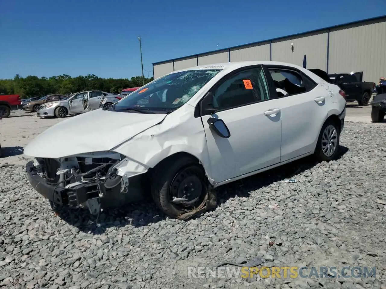 1 fotografías del automóvil dañado 5YFBURHE5KP929191 TOYOTA COROLLA 2019