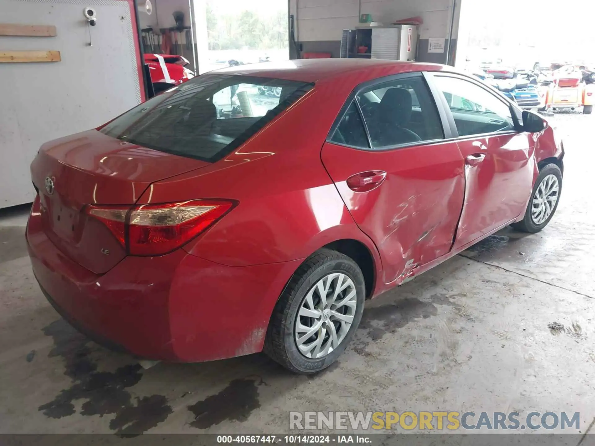 4 fotografías del automóvil dañado 5YFBURHE5KP929739 TOYOTA COROLLA 2019