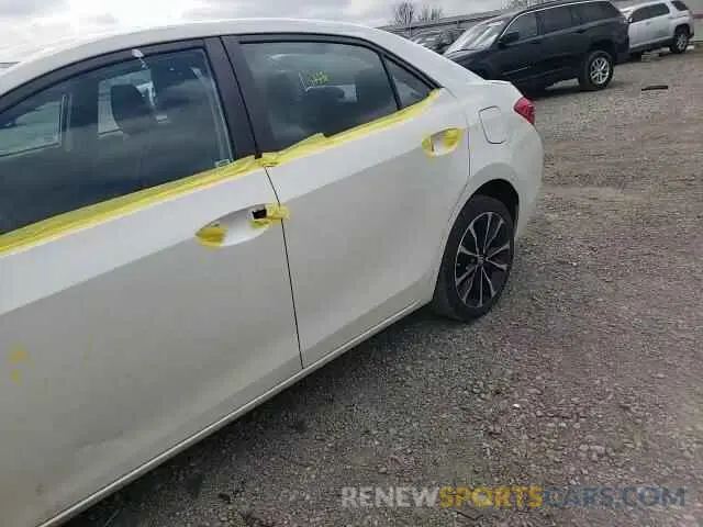 10 fotografías del automóvil dañado 5YFBURHE5KP931247 TOYOTA COROLLA 2019