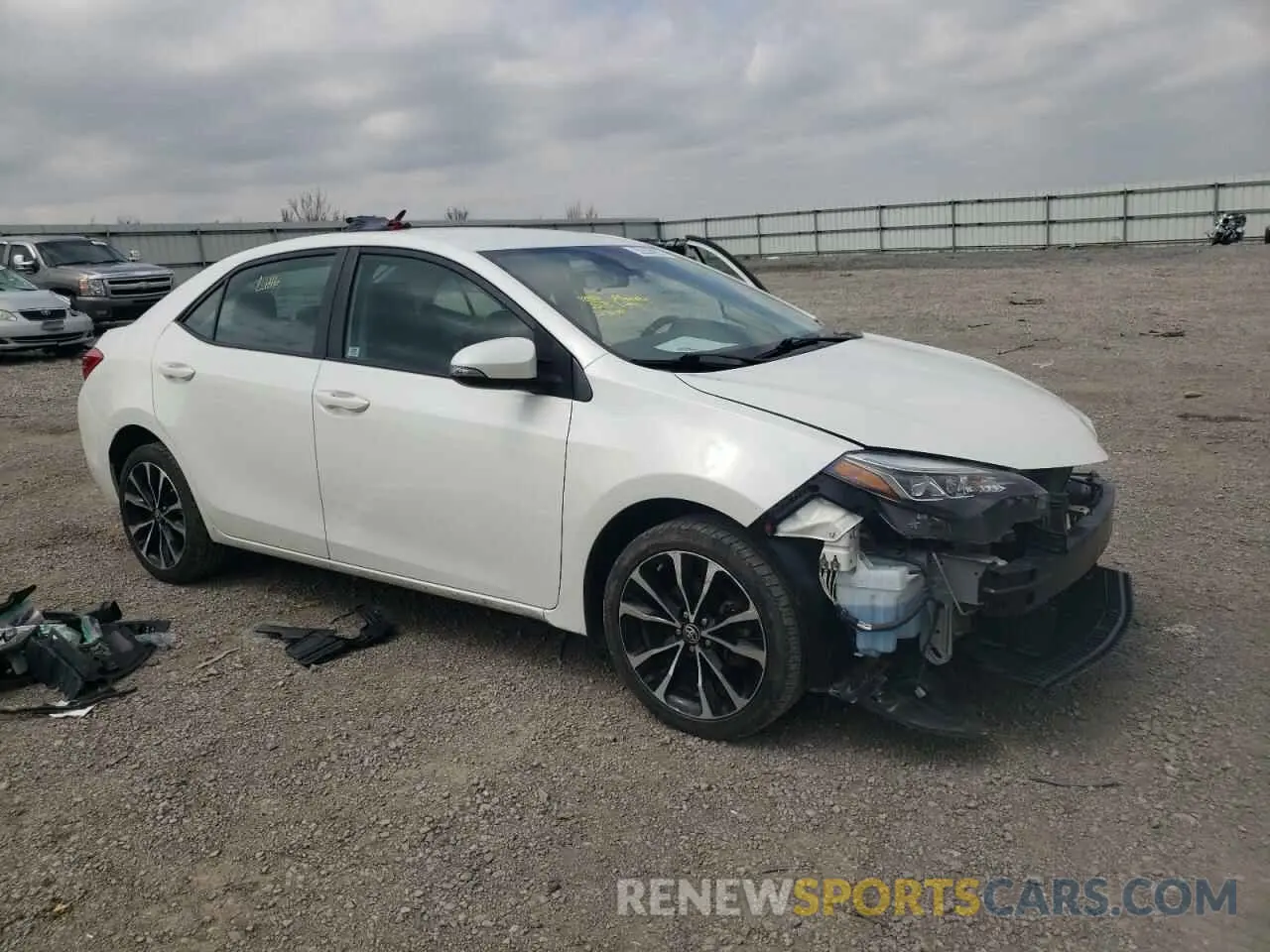4 fotografías del automóvil dañado 5YFBURHE5KP931247 TOYOTA COROLLA 2019