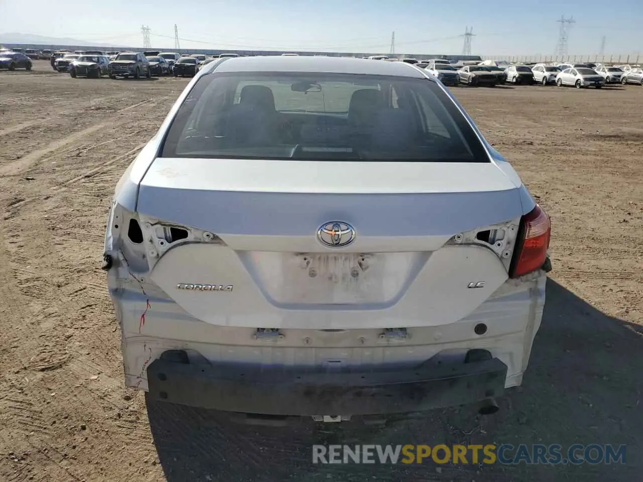 6 fotografías del automóvil dañado 5YFBURHE5KP931619 TOYOTA COROLLA 2019