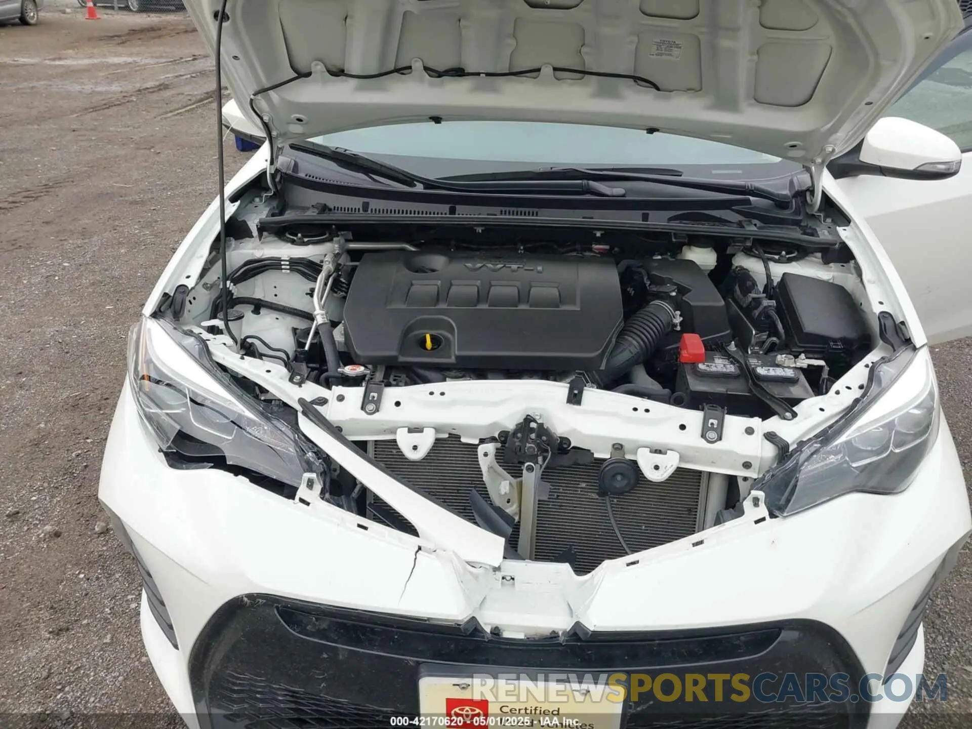 10 fotografías del automóvil dañado 5YFBURHE5KP932690 TOYOTA COROLLA 2019
