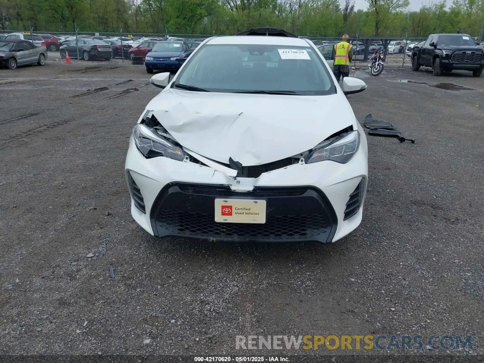 12 fotografías del automóvil dañado 5YFBURHE5KP932690 TOYOTA COROLLA 2019