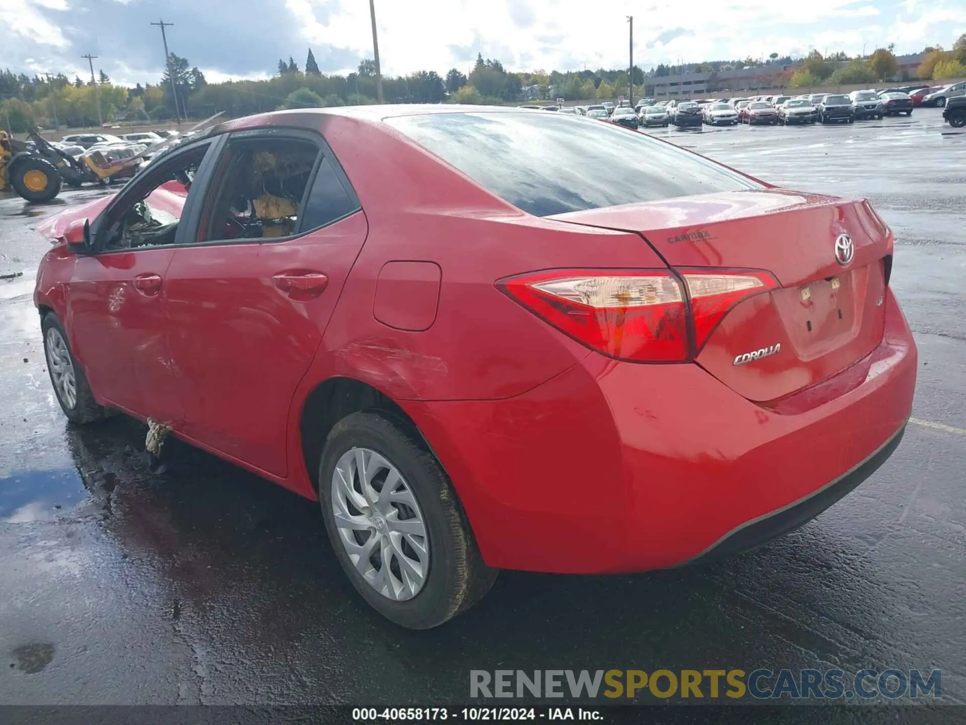 3 fotografías del automóvil dañado 5YFBURHE5KP933323 TOYOTA COROLLA 2019