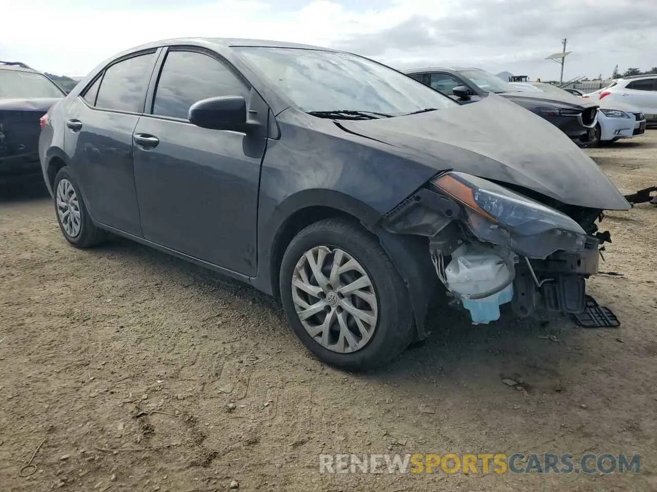 4 fotografías del automóvil dañado 5YFBURHE5KP940465 TOYOTA COROLLA 2019