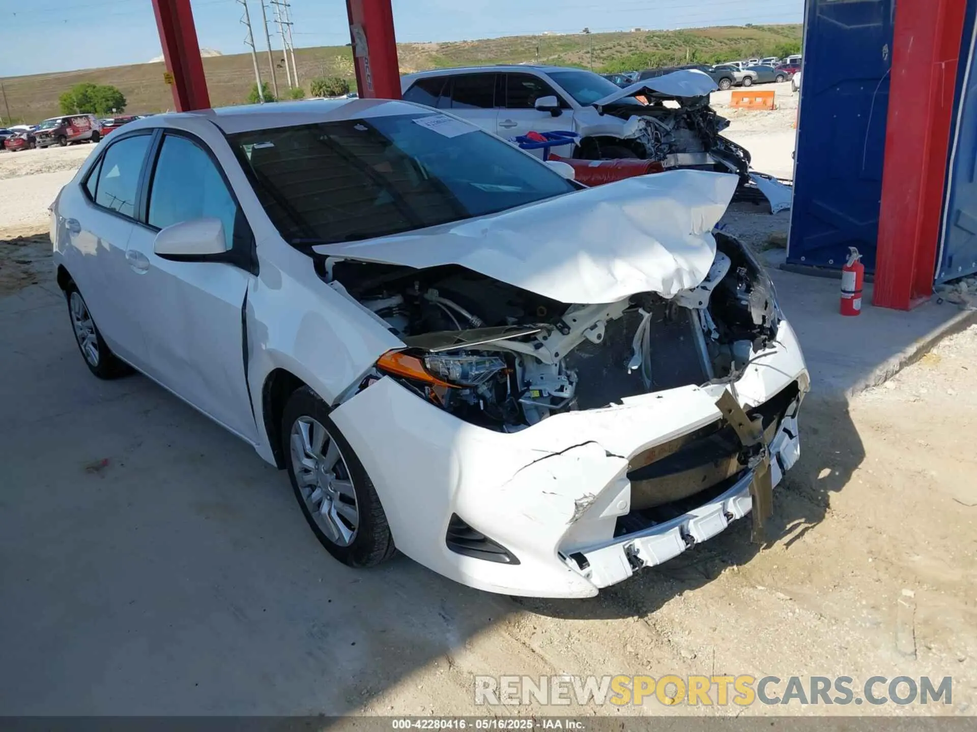 1 fotografías del automóvil dañado 5YFBURHE5KP945830 TOYOTA COROLLA 2019