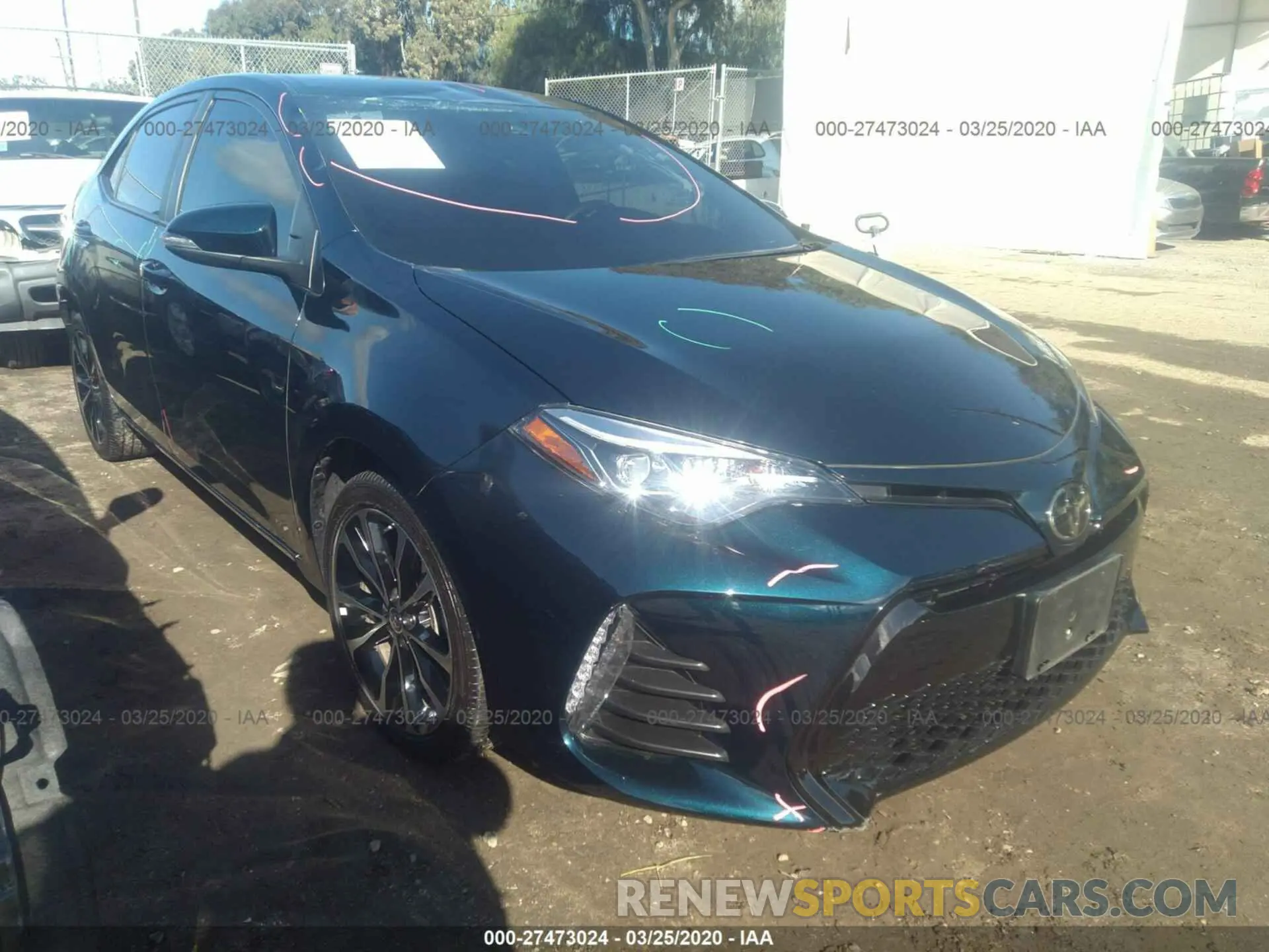 1 fotografías del automóvil dañado 5YFBURHE5KP948792 TOYOTA COROLLA 2019