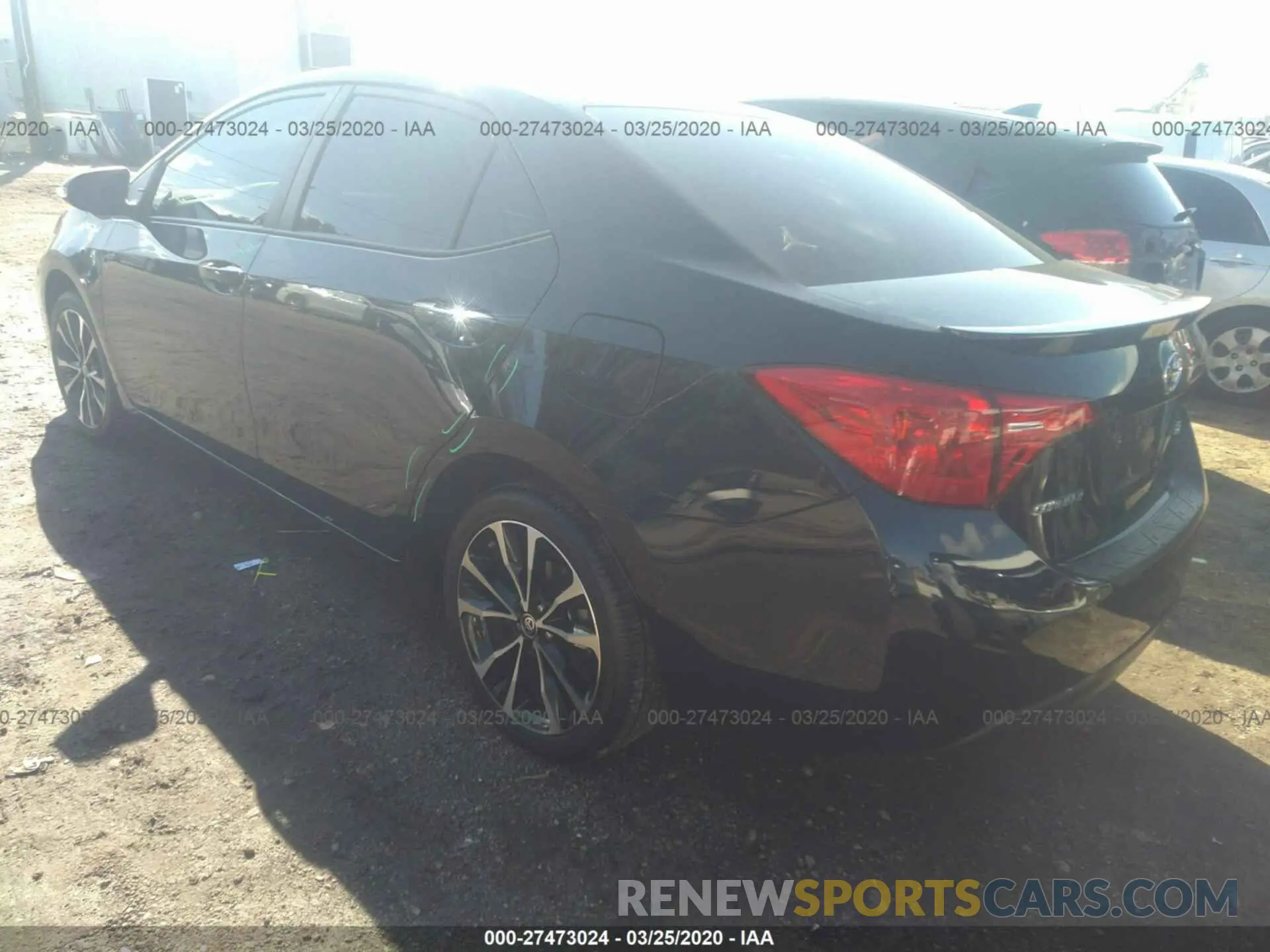 3 fotografías del automóvil dañado 5YFBURHE5KP948792 TOYOTA COROLLA 2019