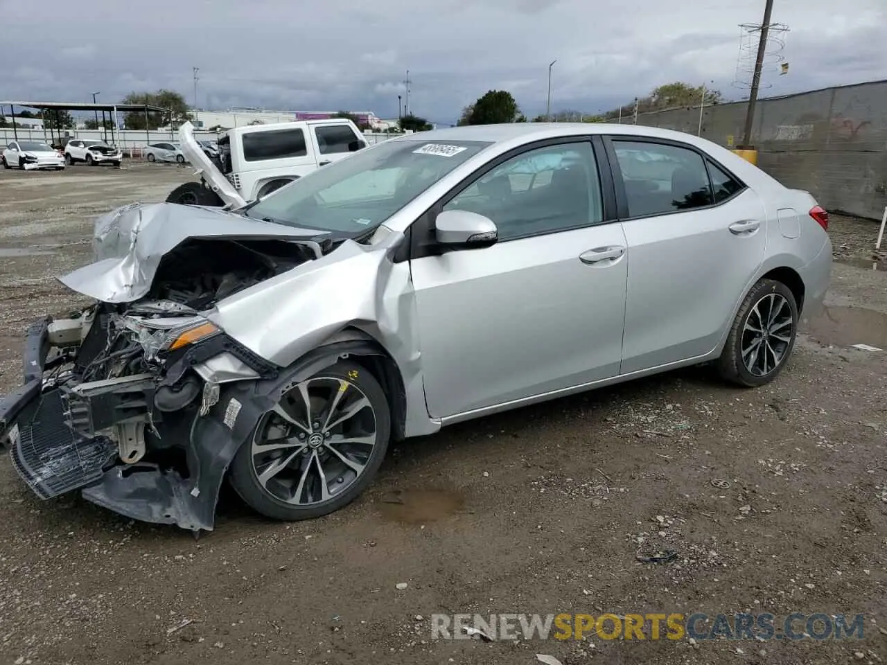 1 fotografías del automóvil dañado 5YFBURHE6KP856798 TOYOTA COROLLA 2019