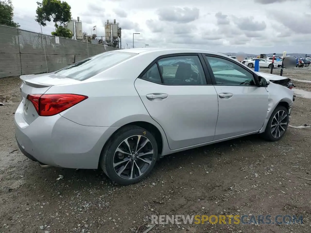 3 fotografías del automóvil dañado 5YFBURHE6KP856798 TOYOTA COROLLA 2019